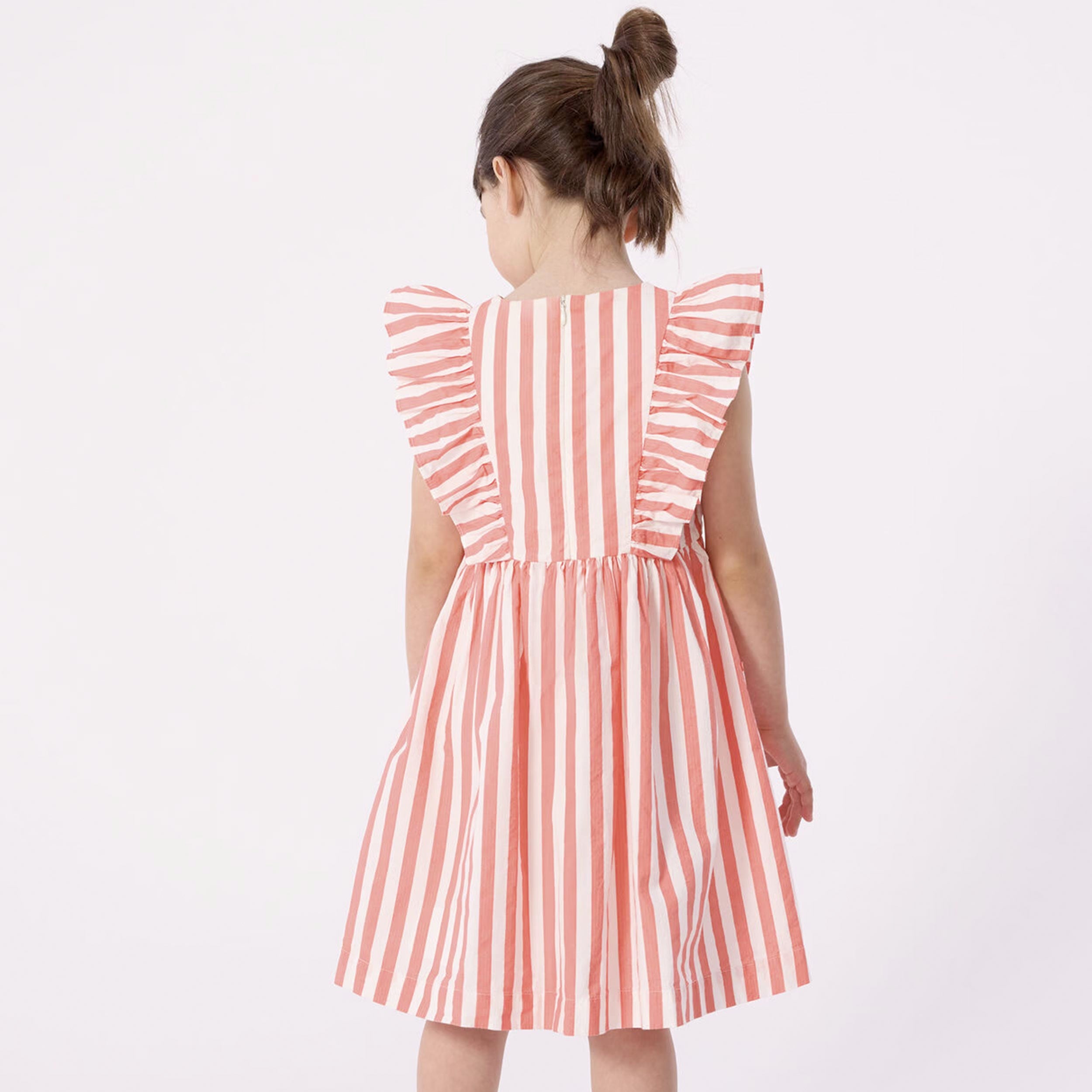 Sleeveless Two-Tone Striped Dress by PETIT BATEAU