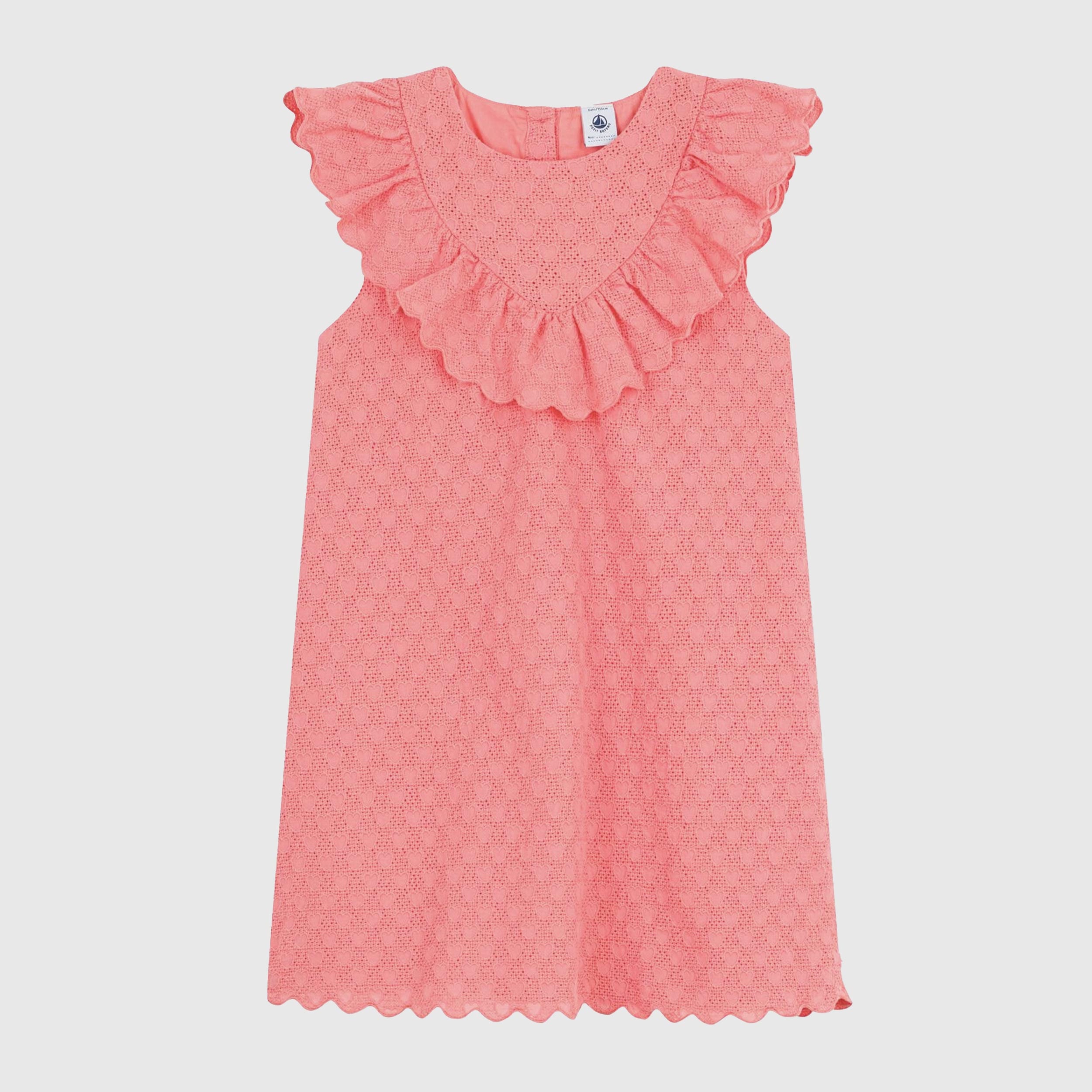 Abito Color Salmone con Apertura sul Retro Firmato PETIT BATEAU