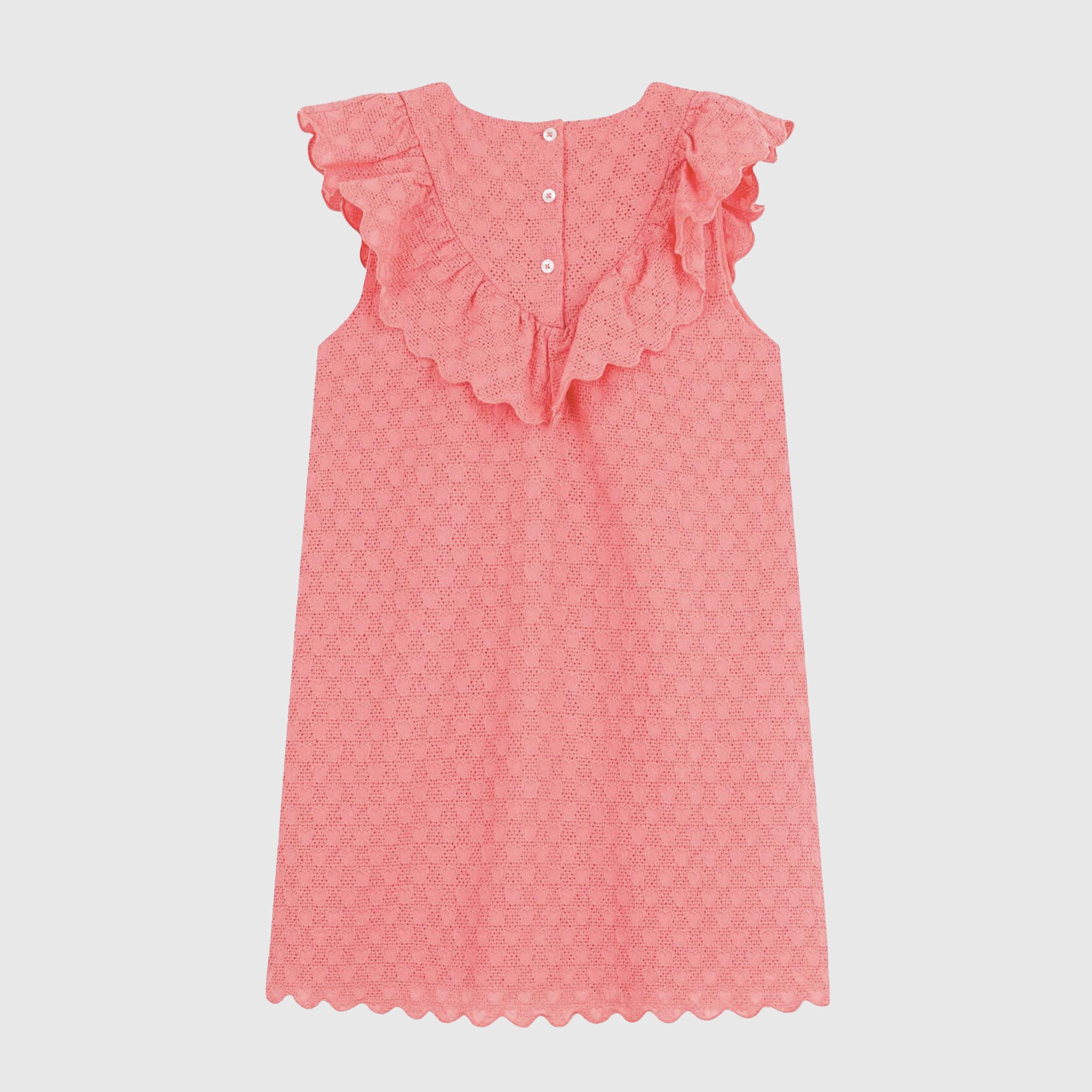 Abito Color Salmone con Apertura sul Retro Firmato PETIT BATEAU