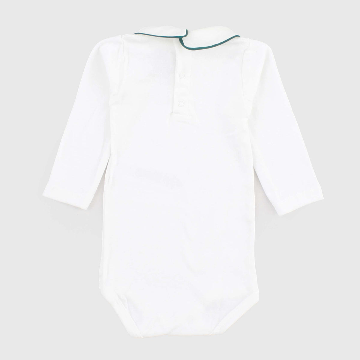 Body White Long Sleeve for Newborn by PETIT BATEAU