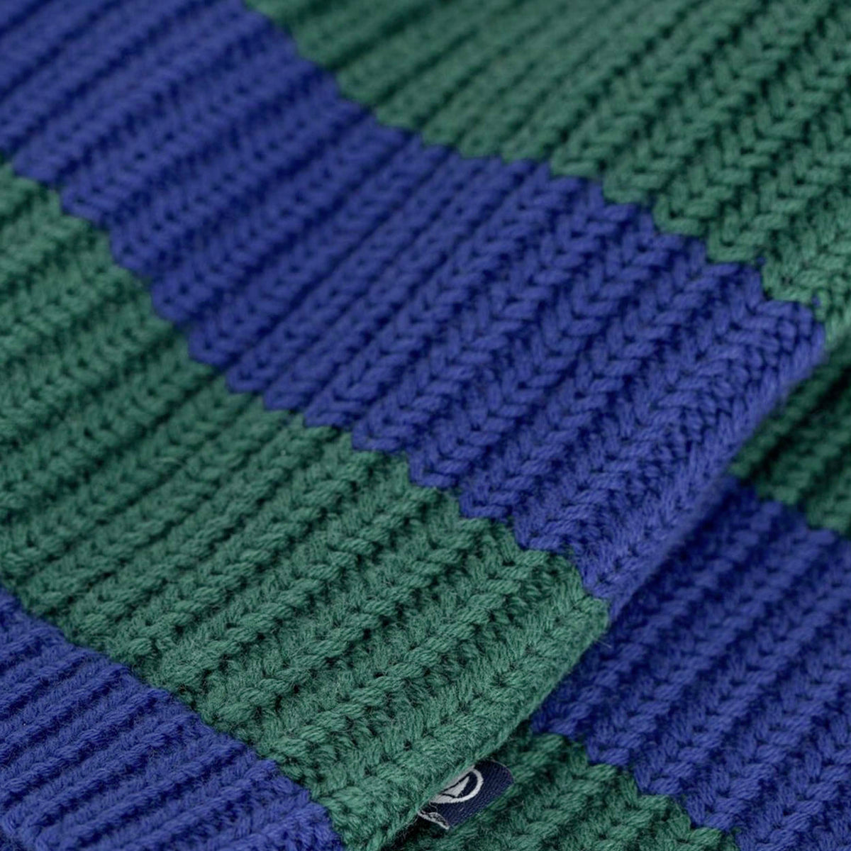 Cardigan Bicolore in Lana e Cotone per Neonato by PETIT BATEAU