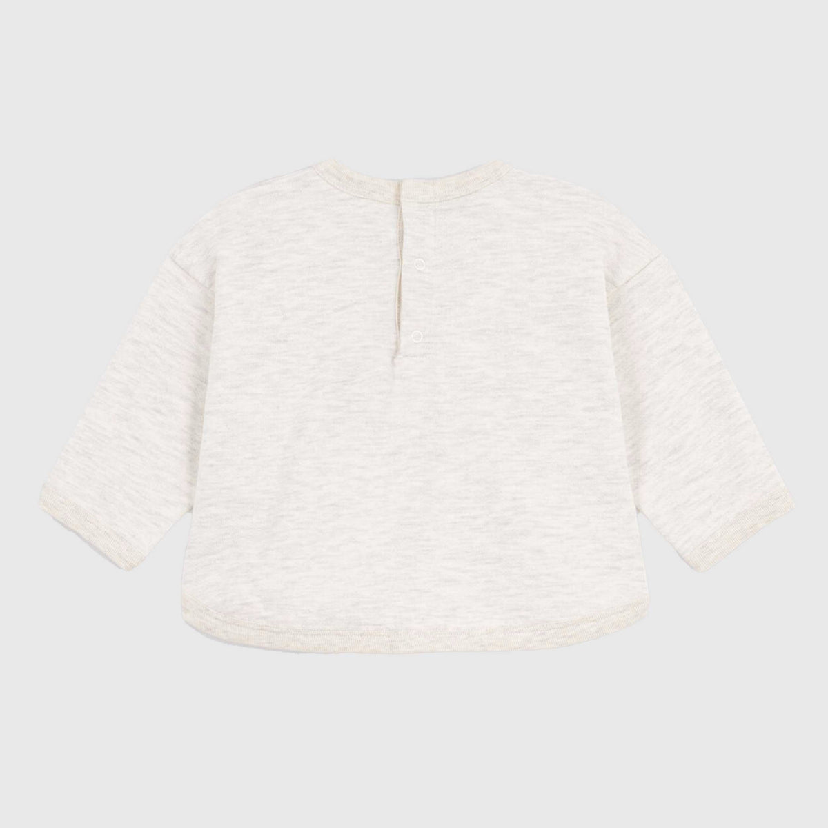 Beige Sweatshirt with Relief Design for Newborn by PETIT BATEAU