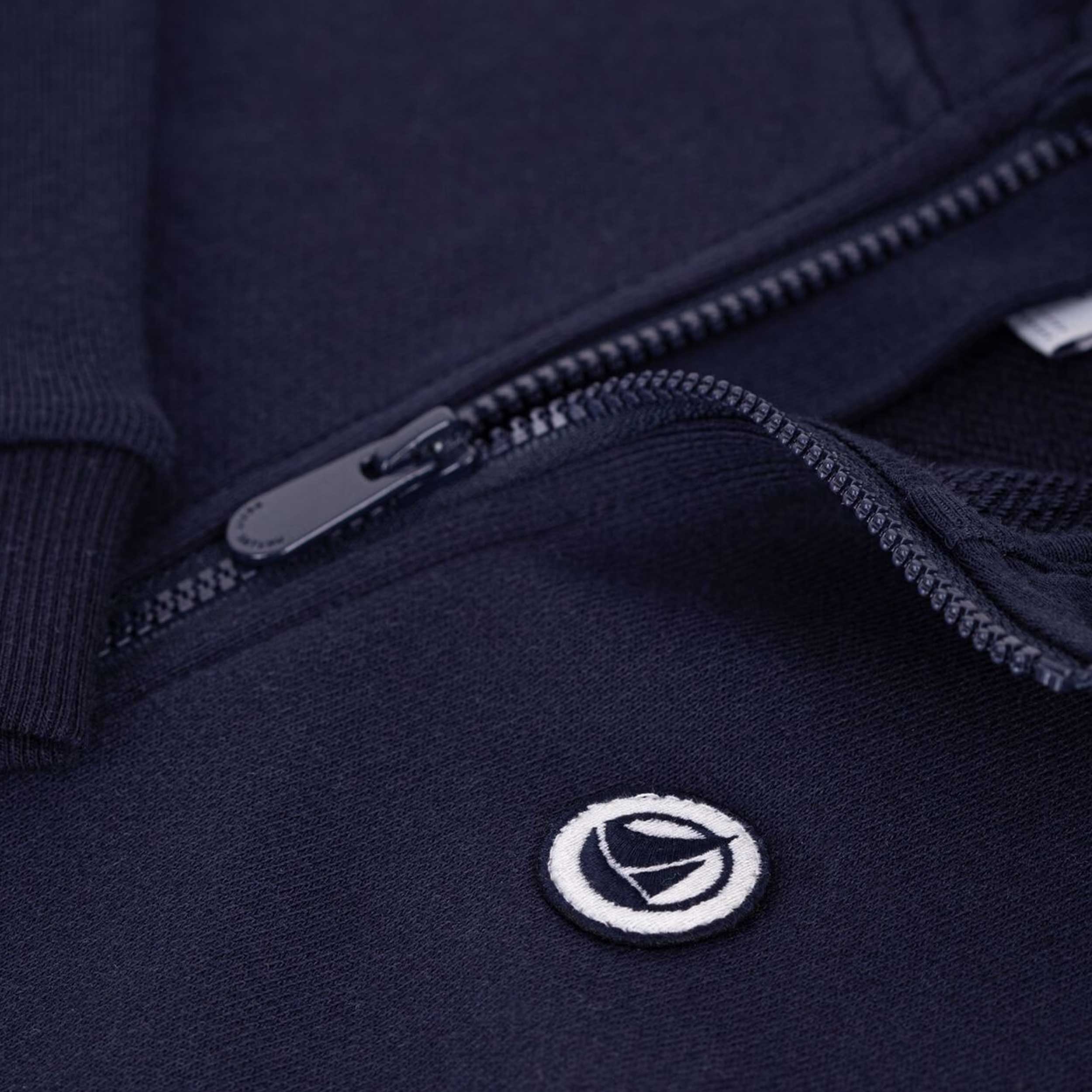 Felpa con Cappuccio e Logo Applicato Firmata PETIT BATEAU