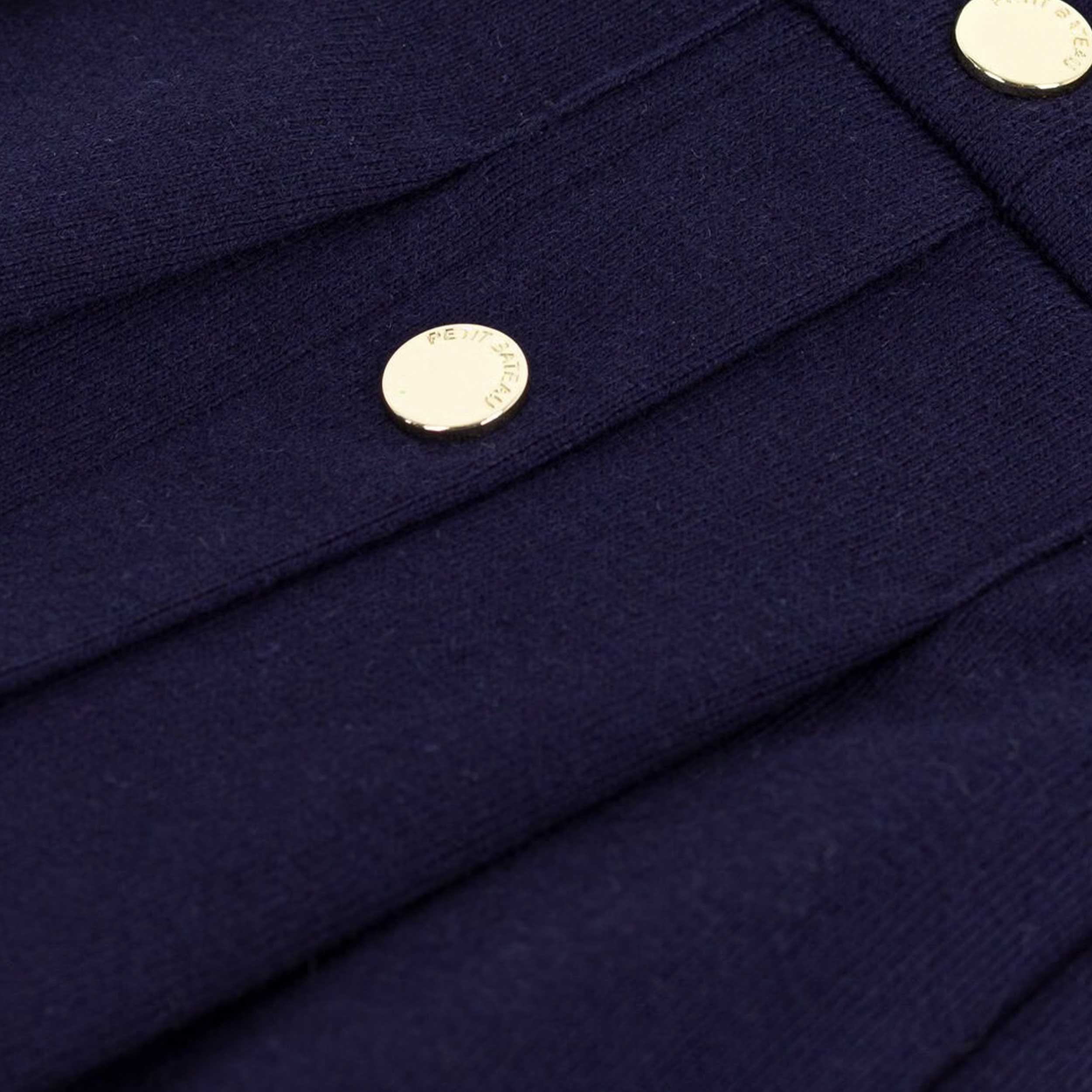 PETIT BATEAU Plain Blue Cotton Skirt