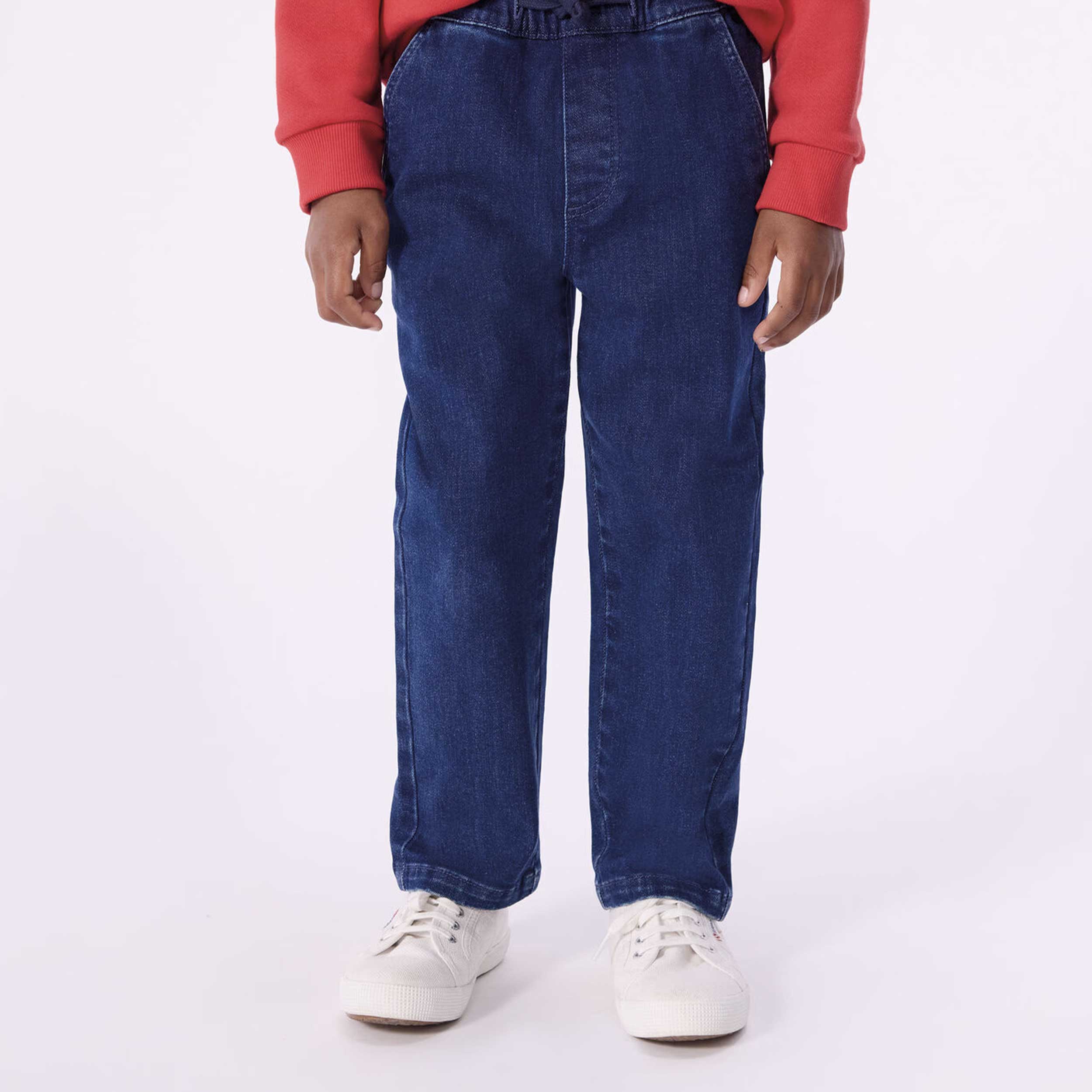 Pantalone Jeans in Denim Blu Firmato PETIT BATEAU