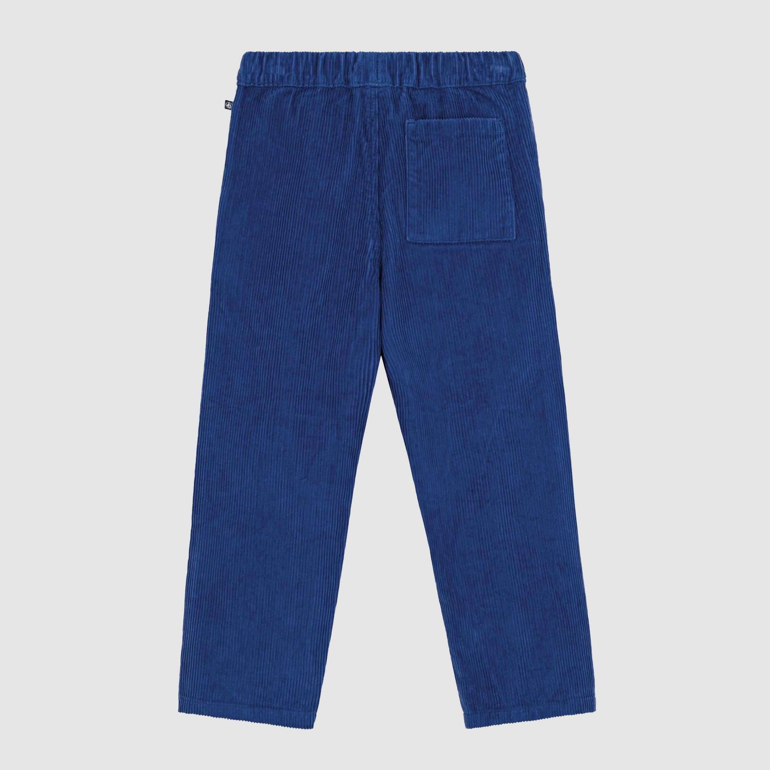 Pantalone Azzurro in Velluto a Coste per Bambino by PETIT BATEAU