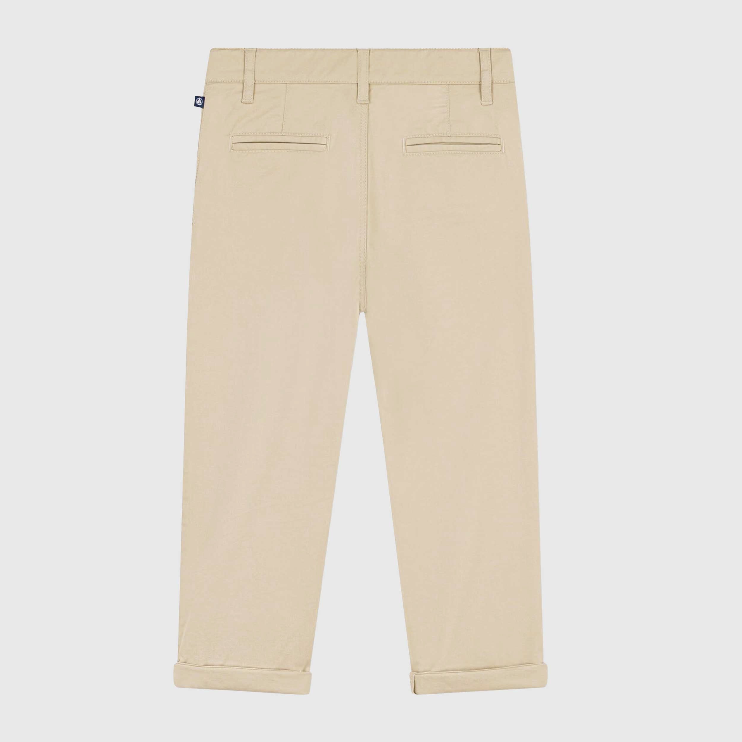 Pantalone Beige in Cotone Firmato PETIT BATEAU
