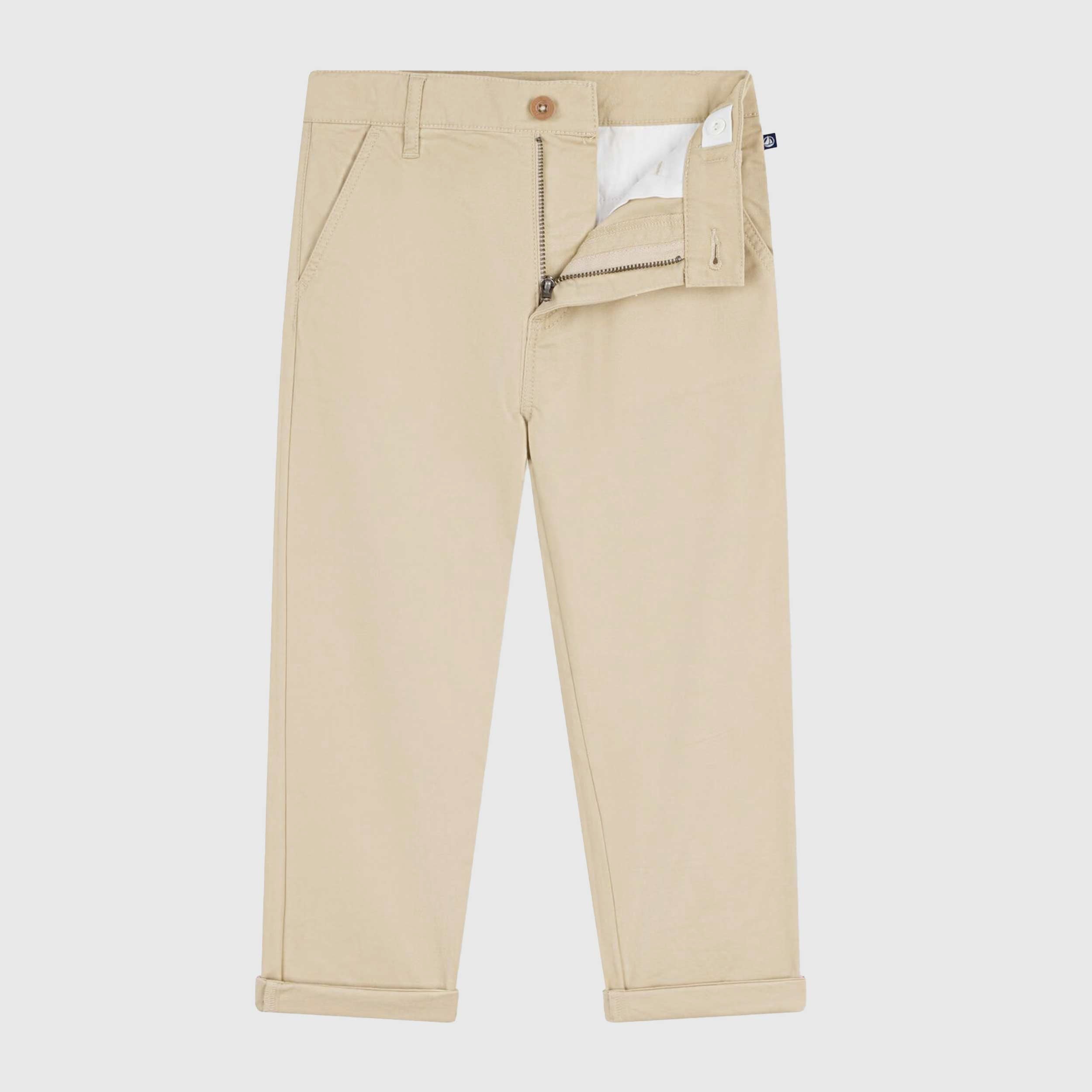 Pantalone Beige in Cotone Firmato PETIT BATEAU