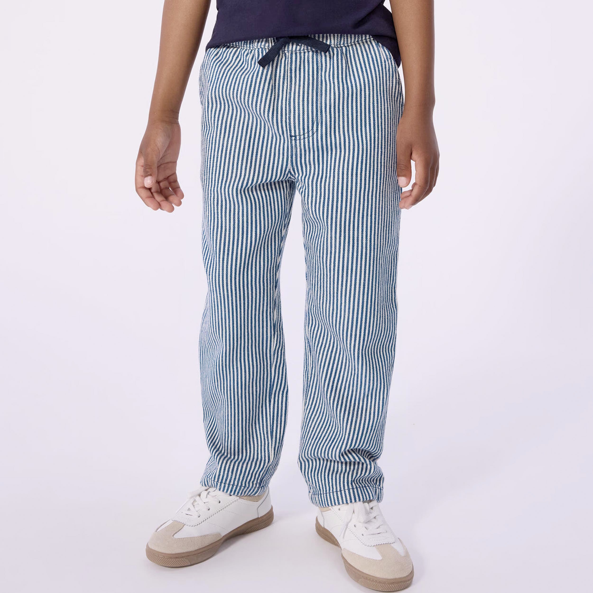 Striped Cotton Trousers by PETIT BATEAU