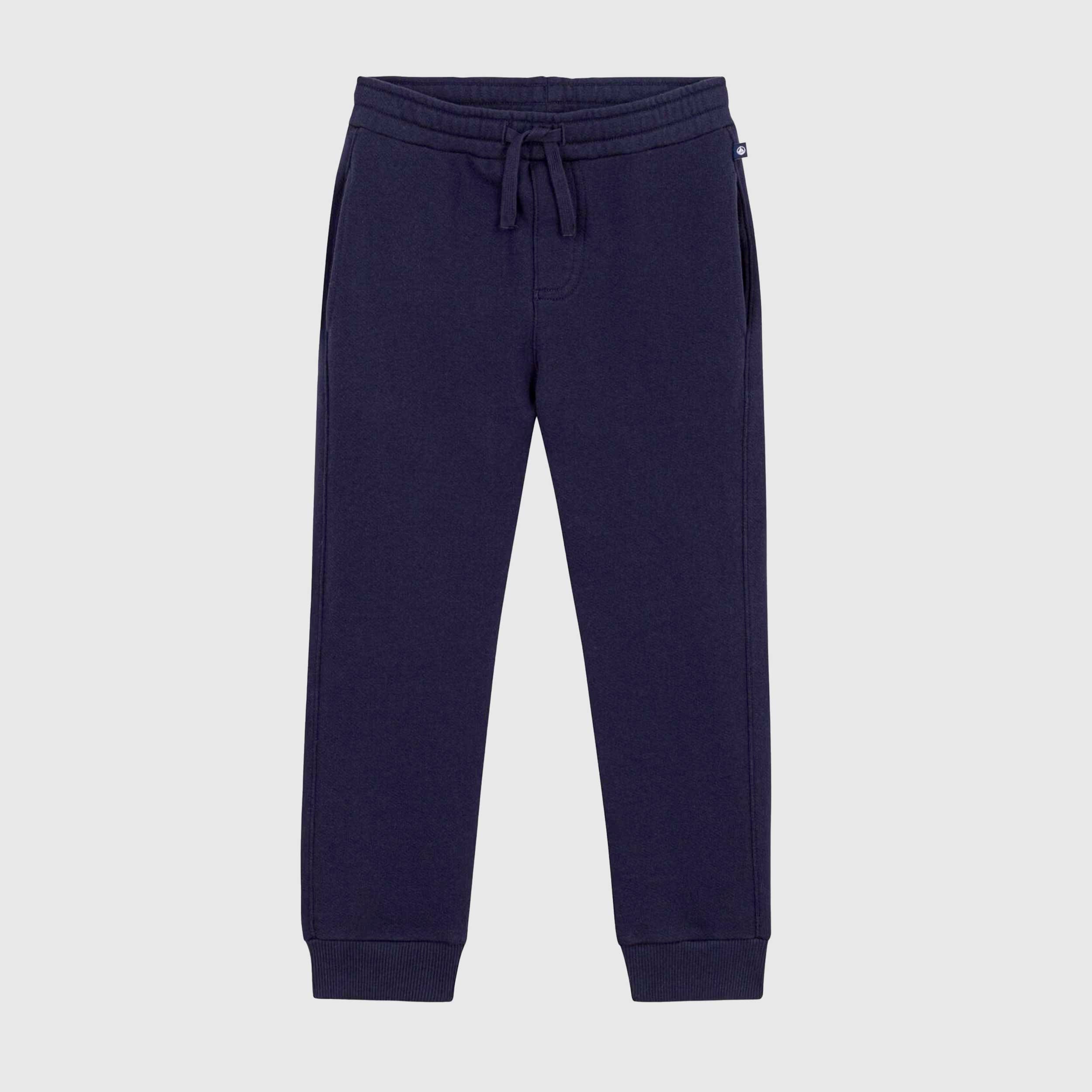 Blue Trousers with Drawstring in Waist Signed PETIT BATEAU