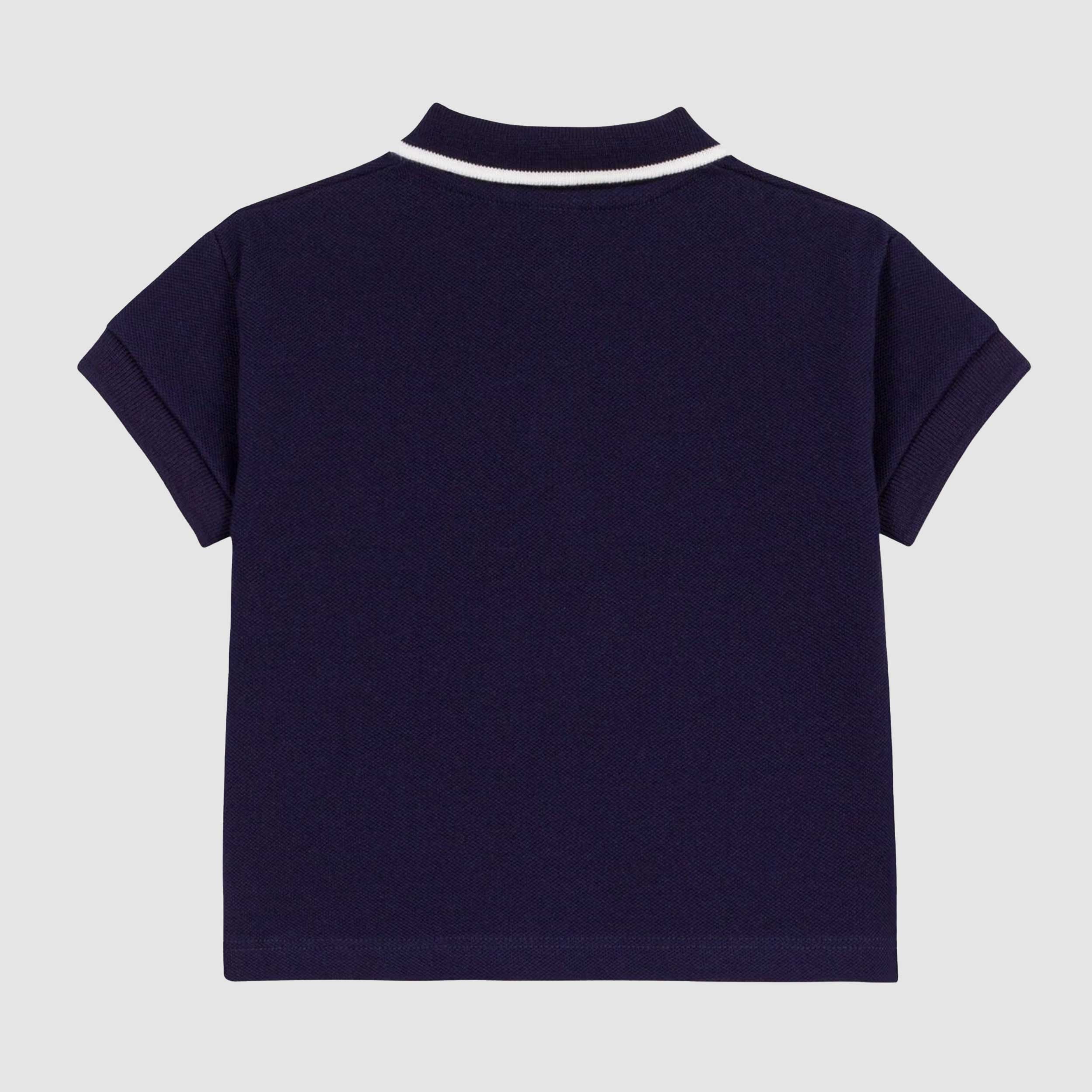 Polo a Maniche Corte in Cotone Firmata PETIT BATEAU