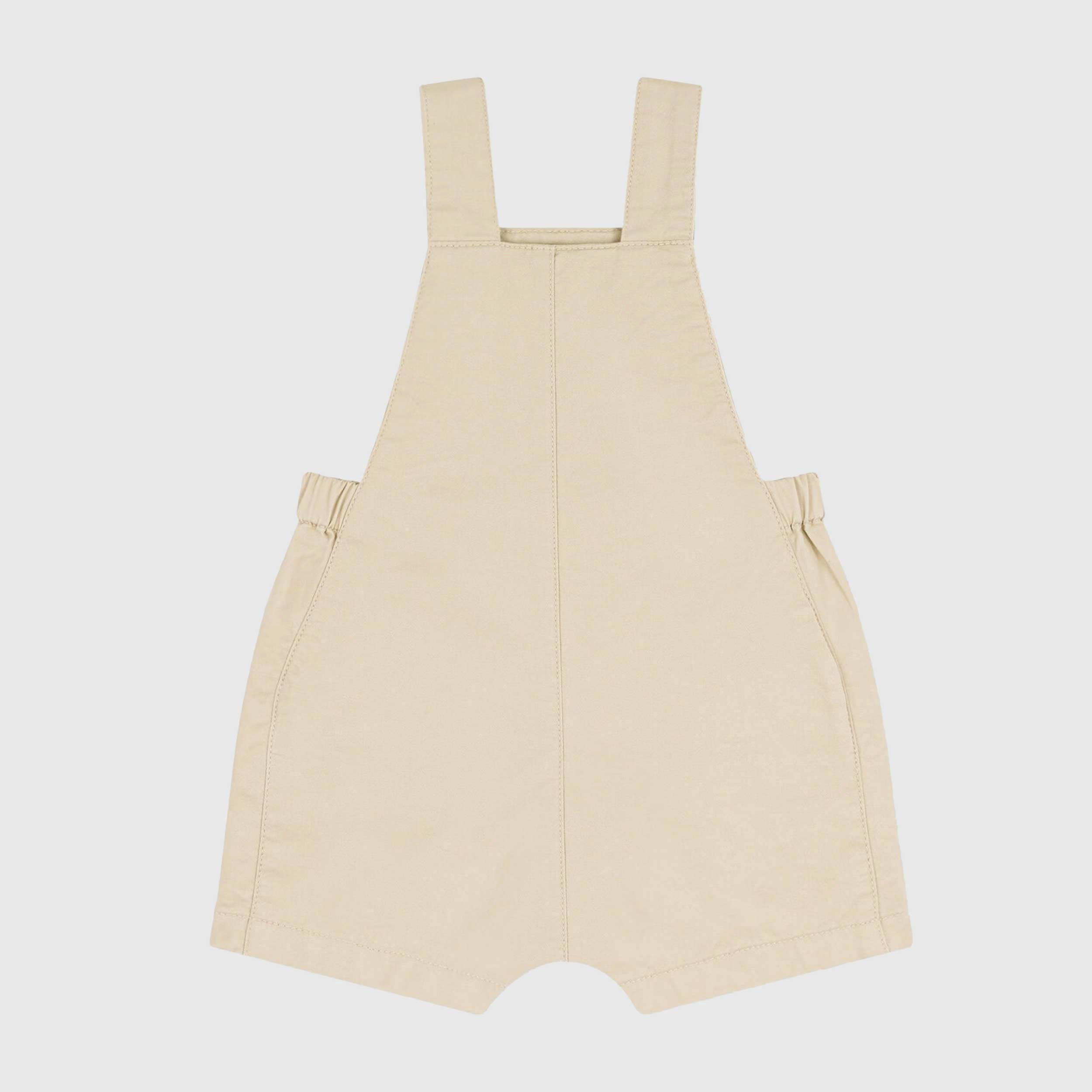 Salopette Corta in Serge Beige Firmata PETIT BATEAU