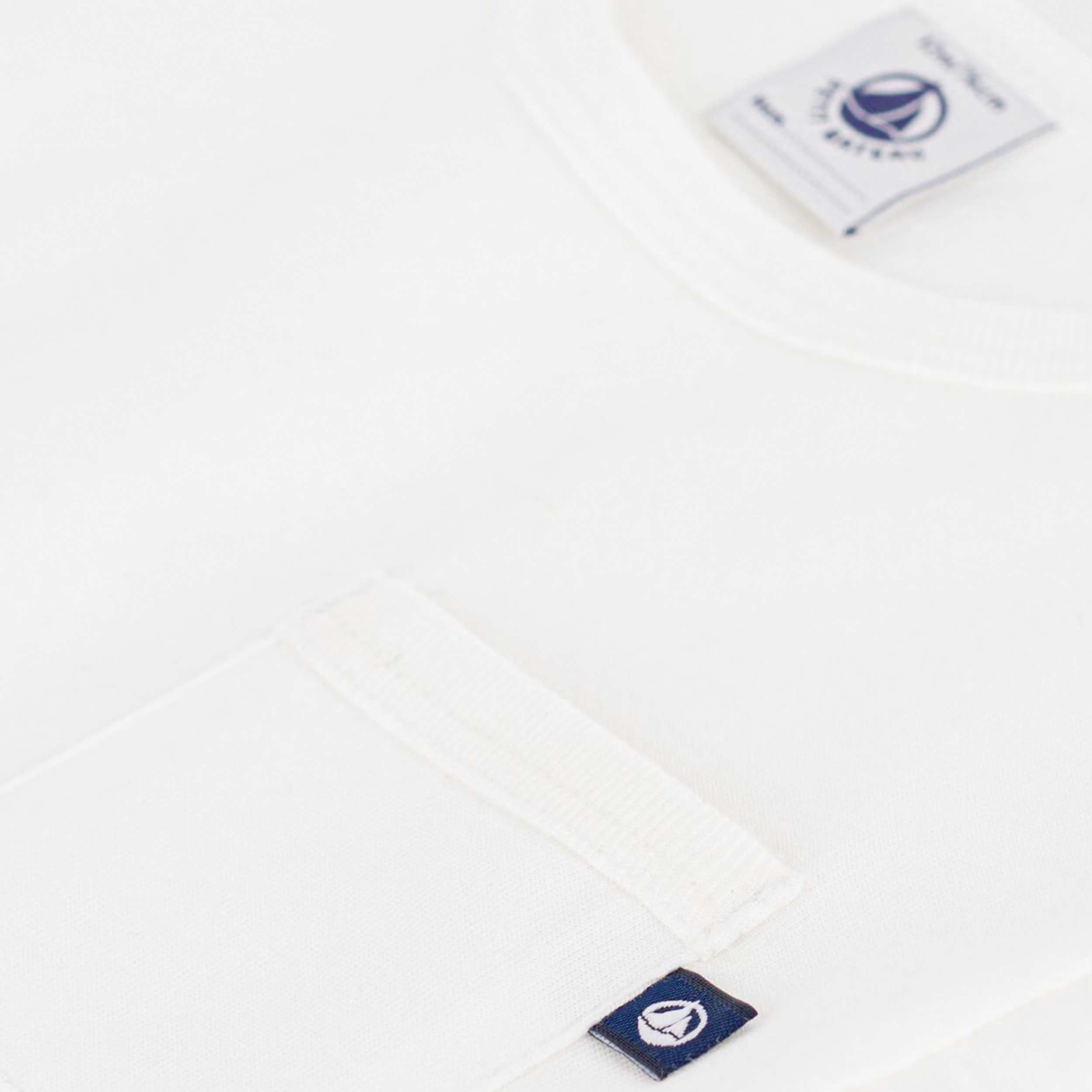 T-shirt Manica Corta con Bottoni sulle Spalle Firmata PETIT BATEAU