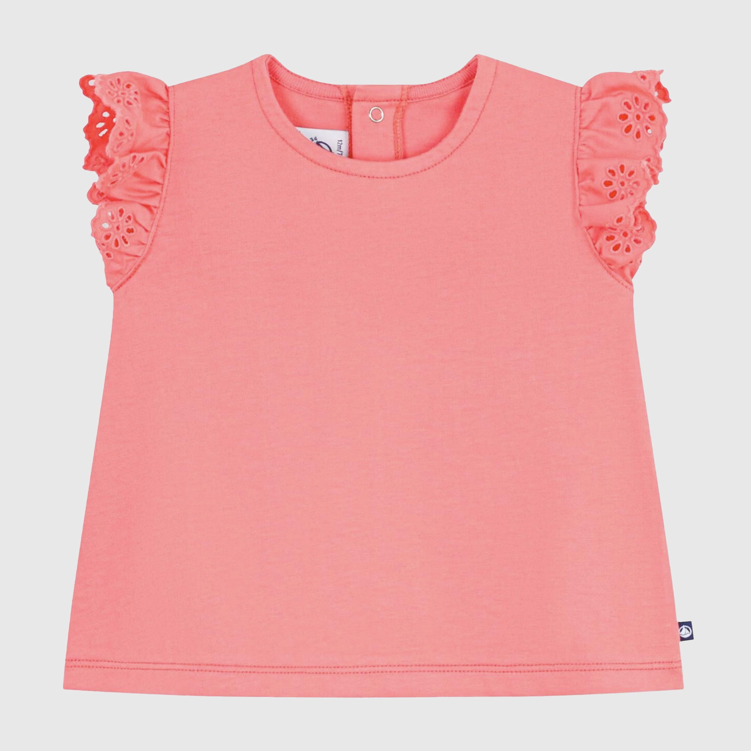 T-shirt Salmone con Rouge Firmata PETIT BATEAU