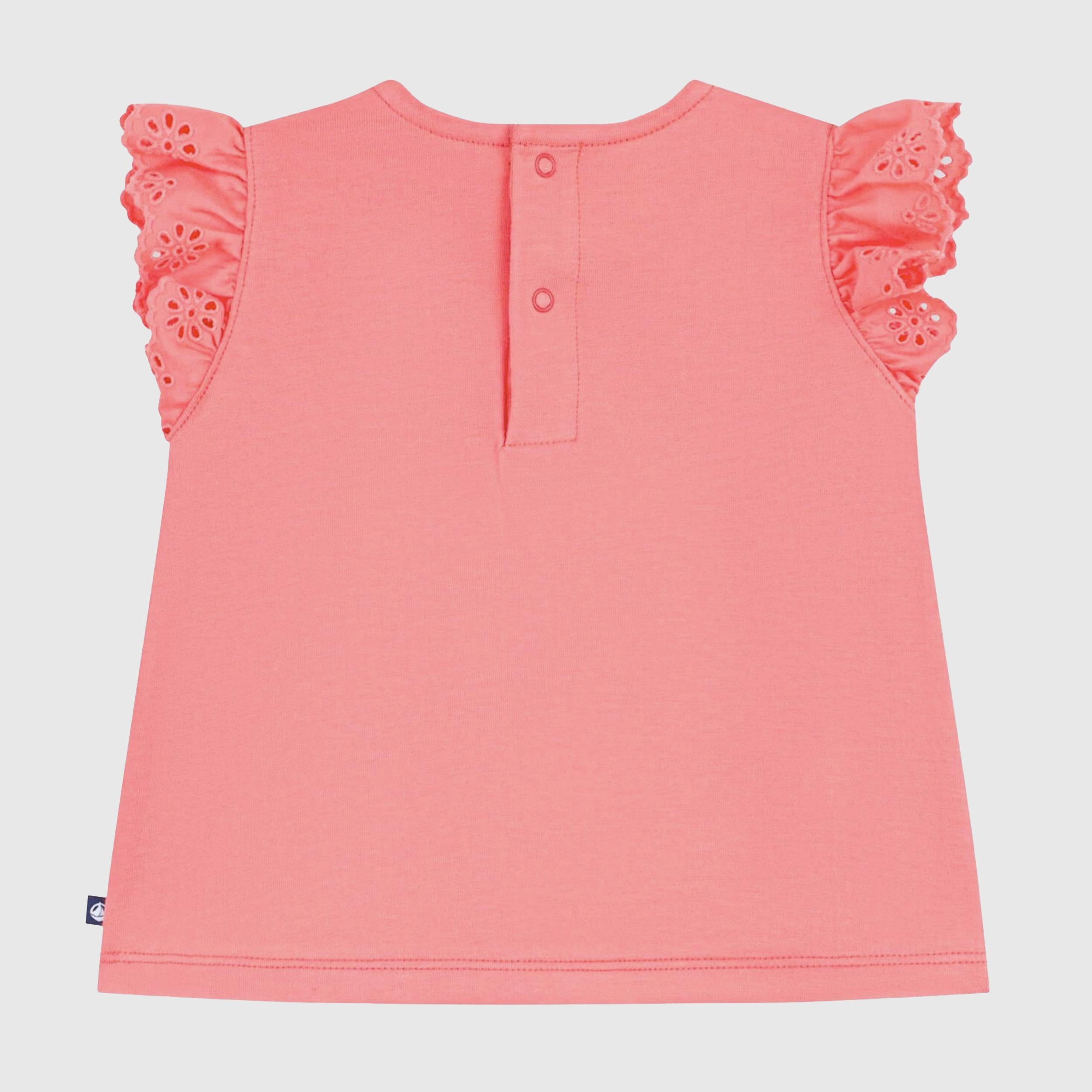 T-shirt Salmone con Rouge Firmata PETIT BATEAU