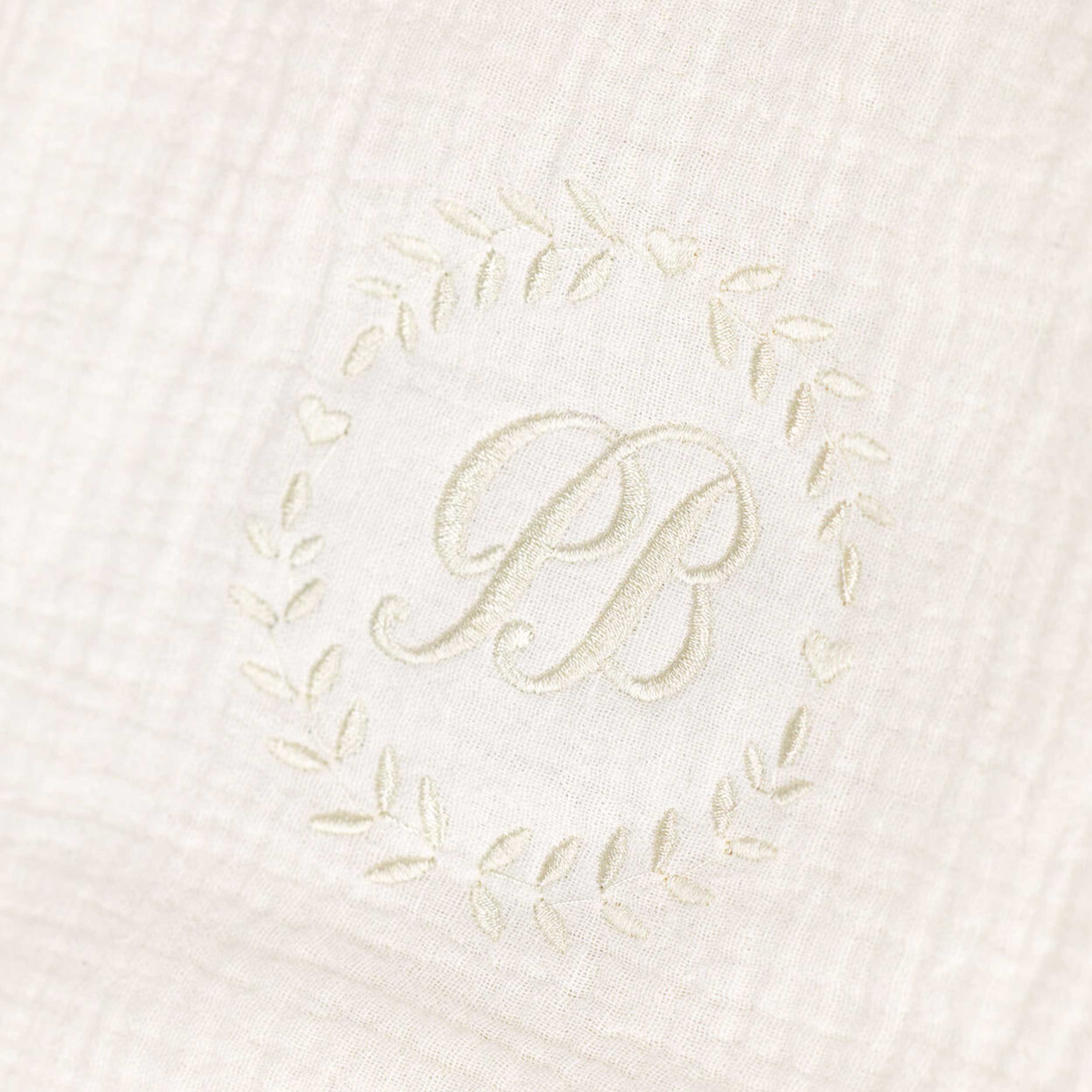 Valigetta in Garza di Cotone Ricamata Firmata PETIT BATEAU