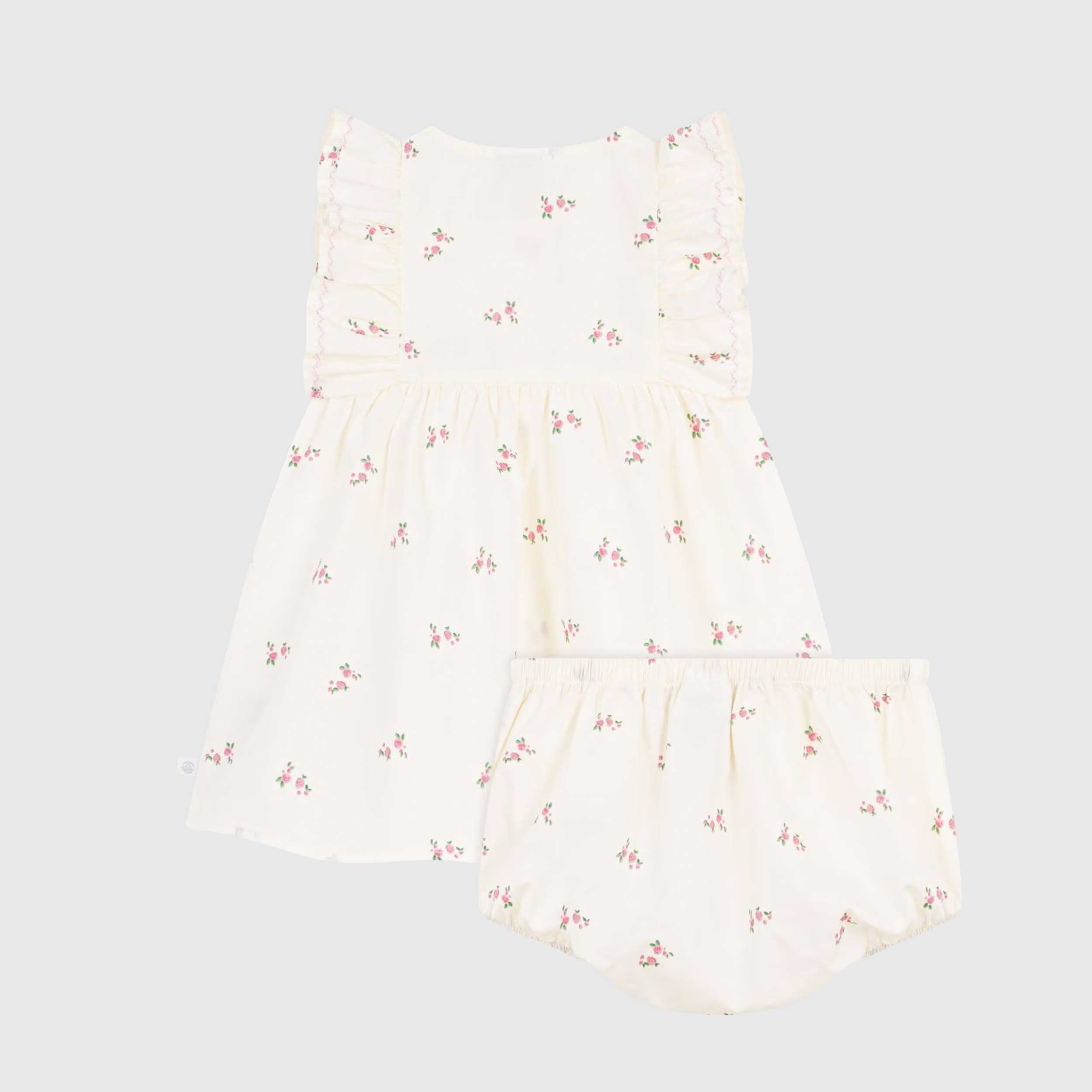 Abito e Bloomer Abbinato in Cotone Firmato PETIT BATEAU