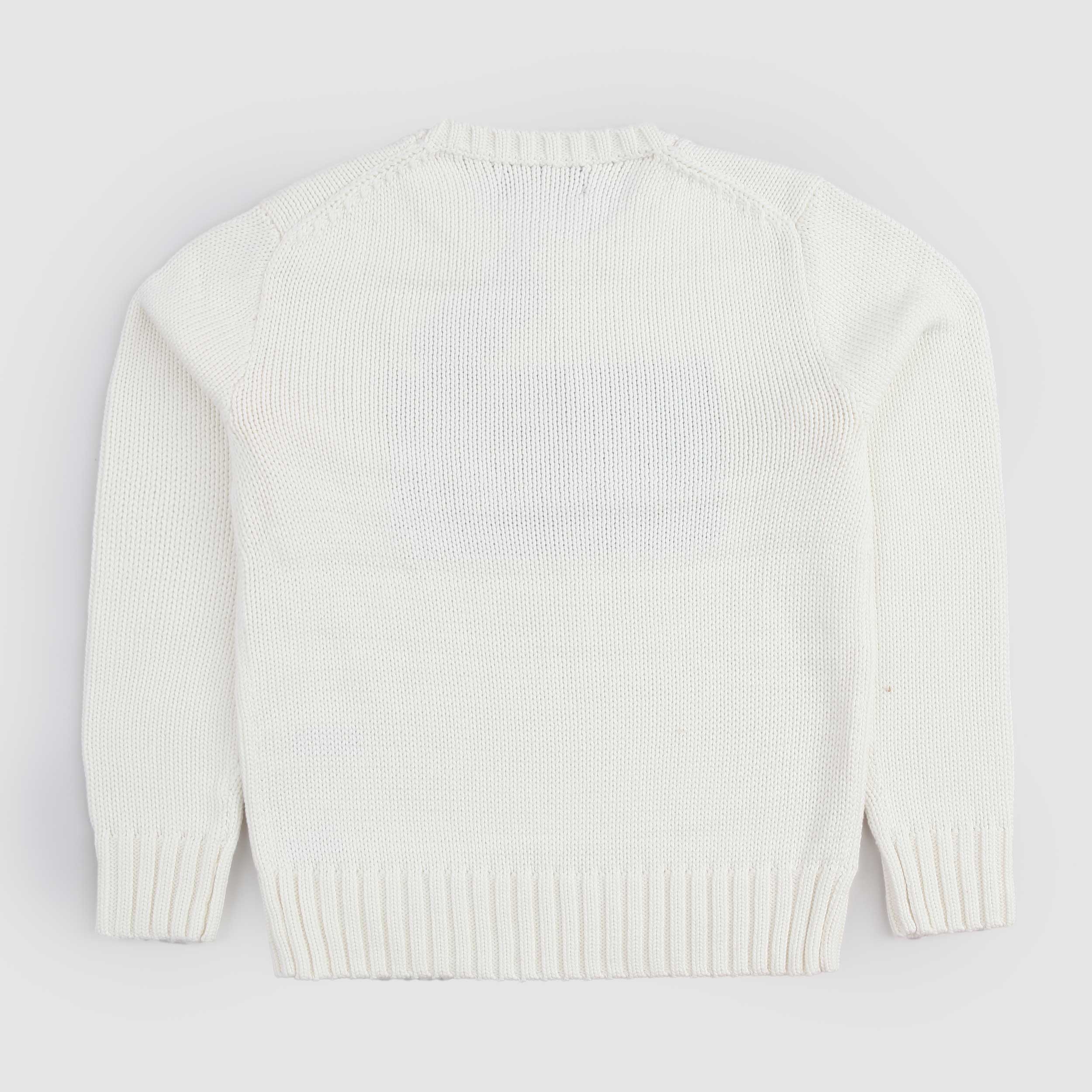 Maglioncino Latte con Bandiera Americana Firmato RALPH LAUREN