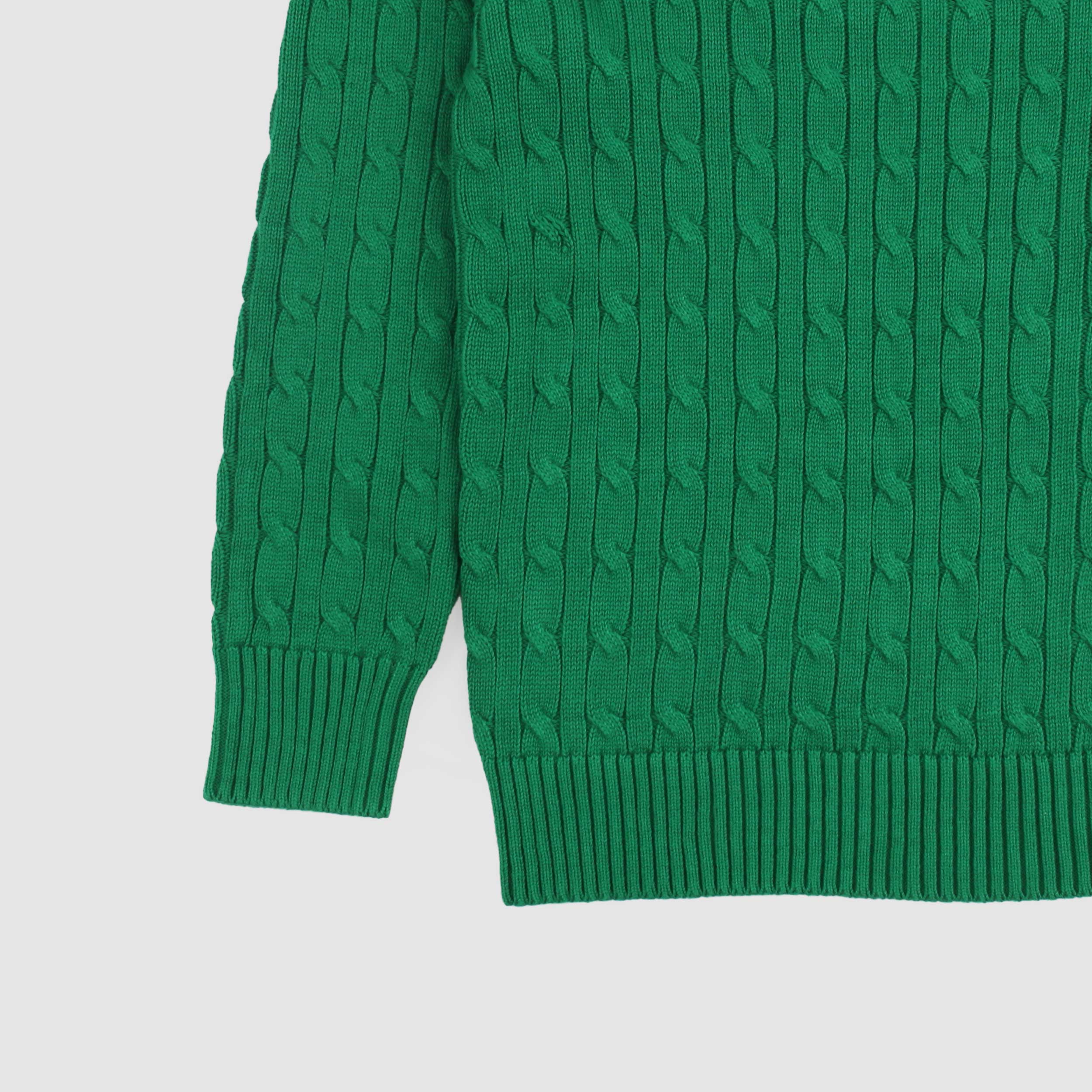 Maglioncino Intrecciato Verde Firmato RALPH LAUREN