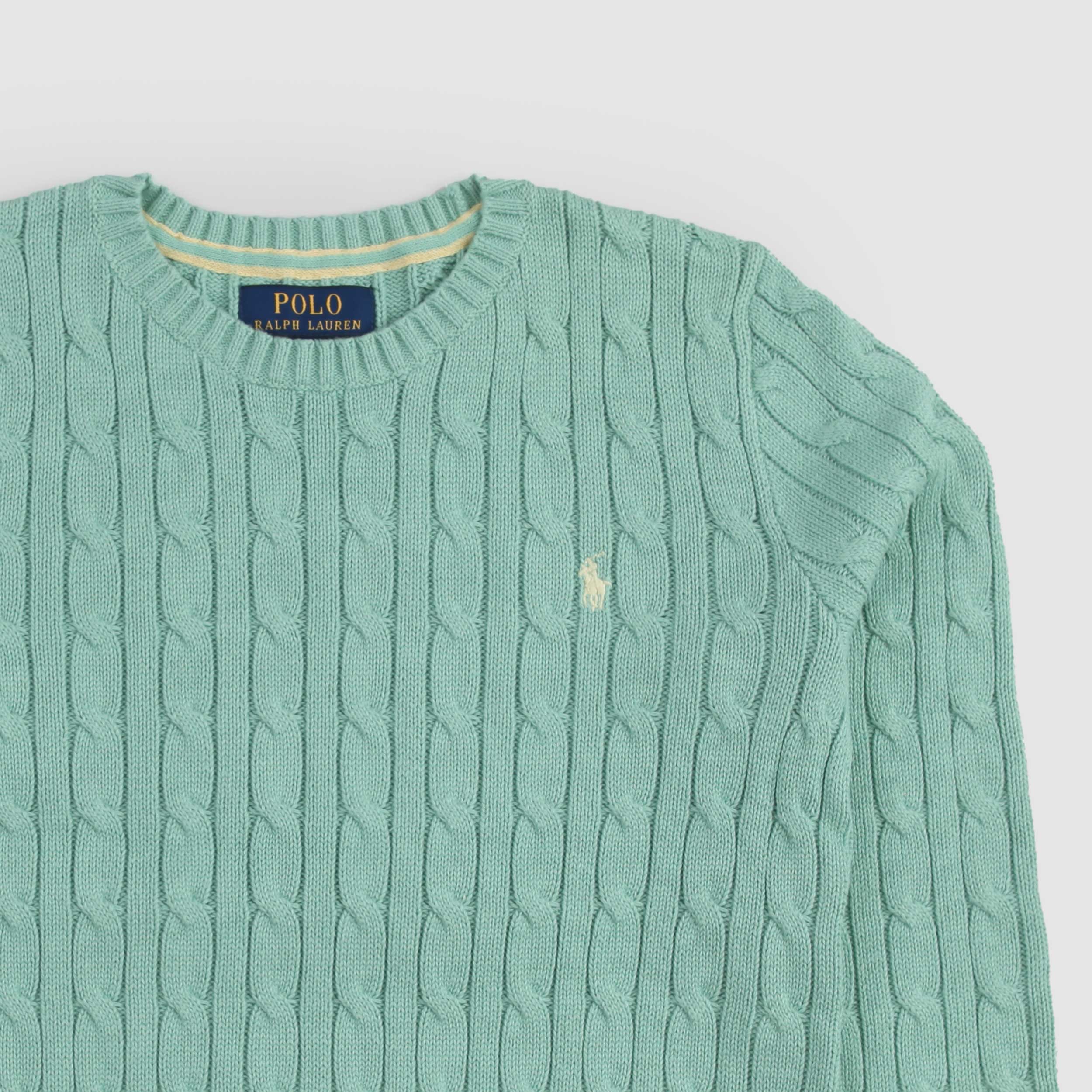 Maglioncino Verde Acqua Firmato Ralph Lauren