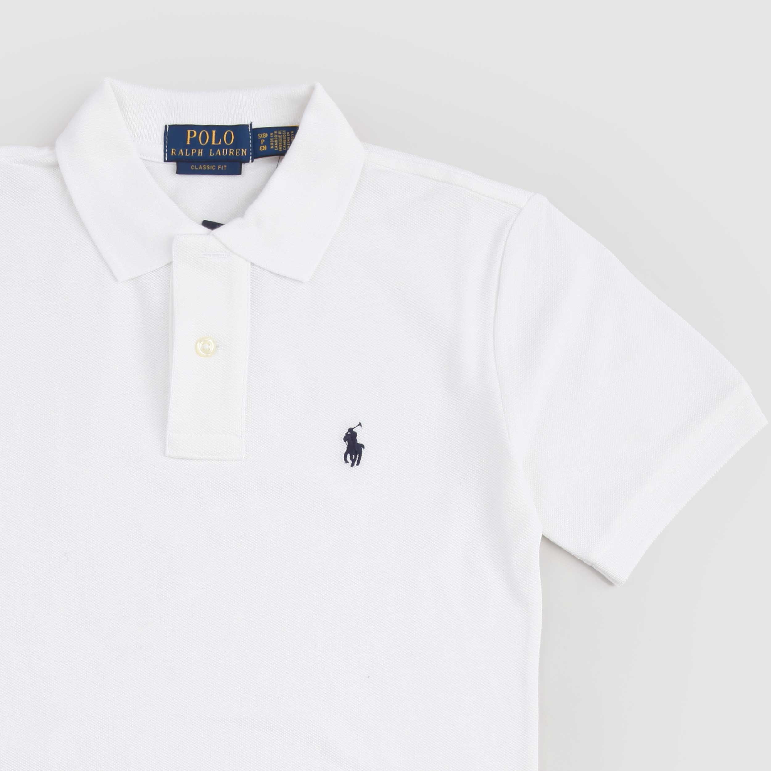 Polo Bianca con Logo in Contrasto Firmata RALPH LAUREN