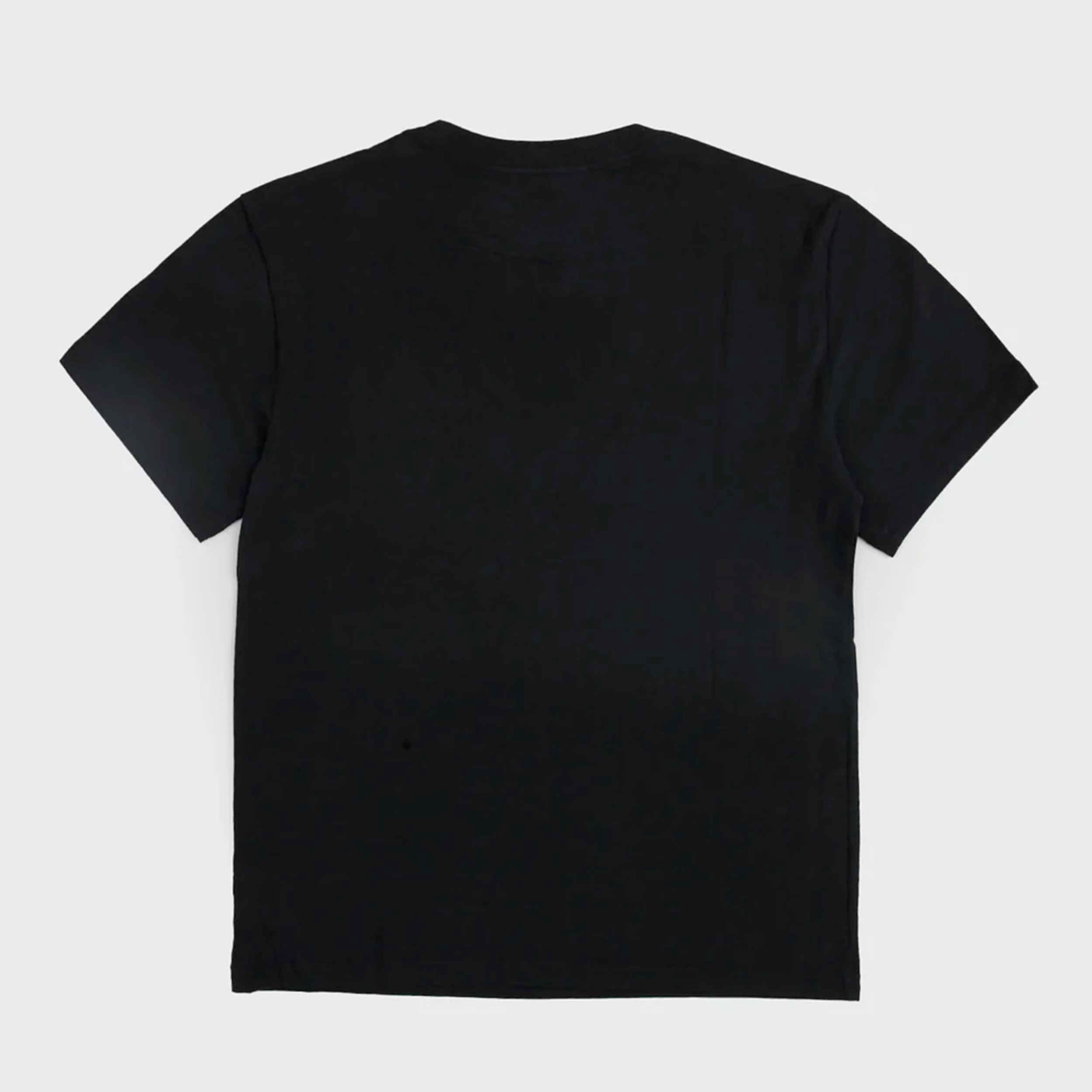 T-shirt Nera con Logo Rosso Firmata RALPH LAUREN