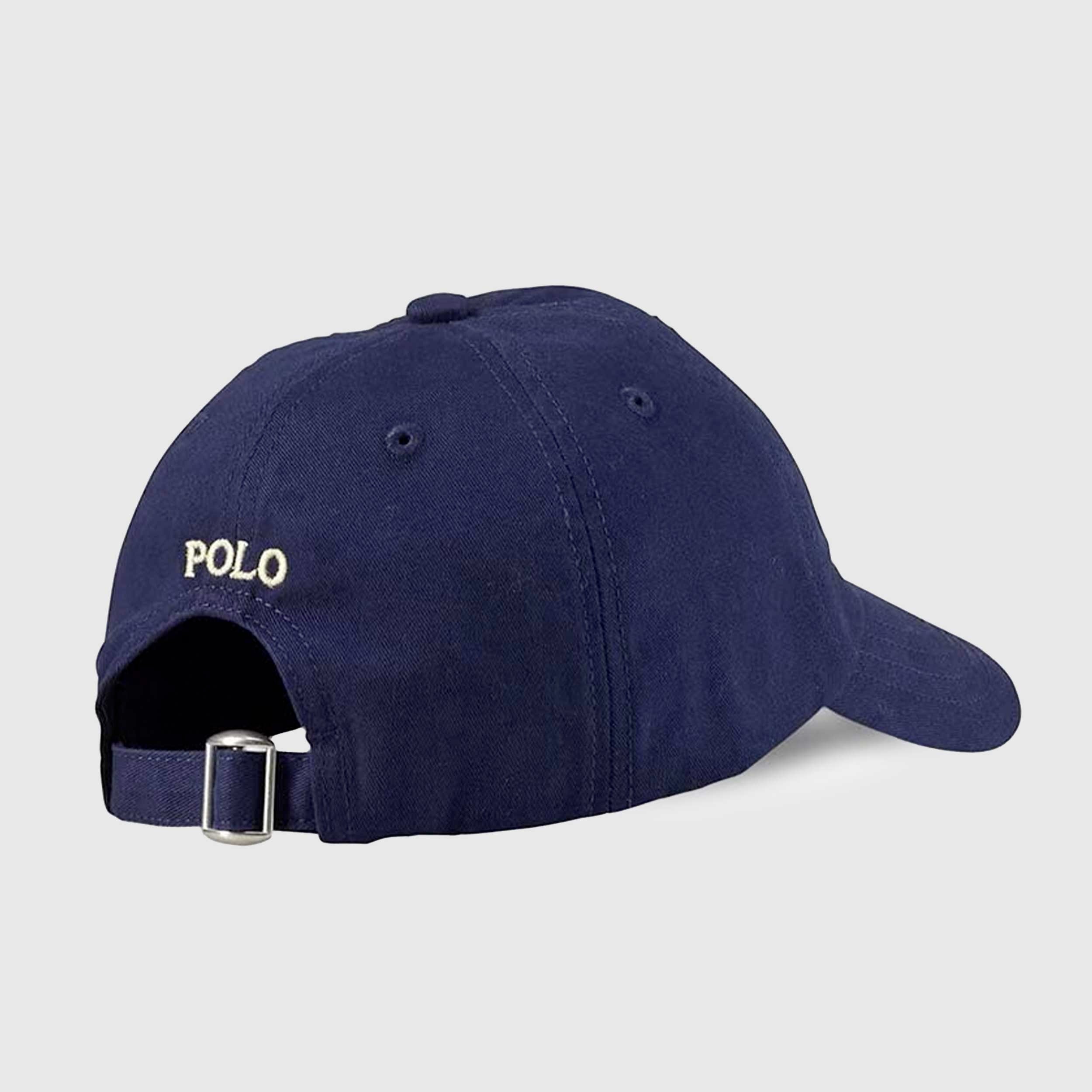 Cappello Blu con Visiera e Logo Firmato RALPH LAUREN