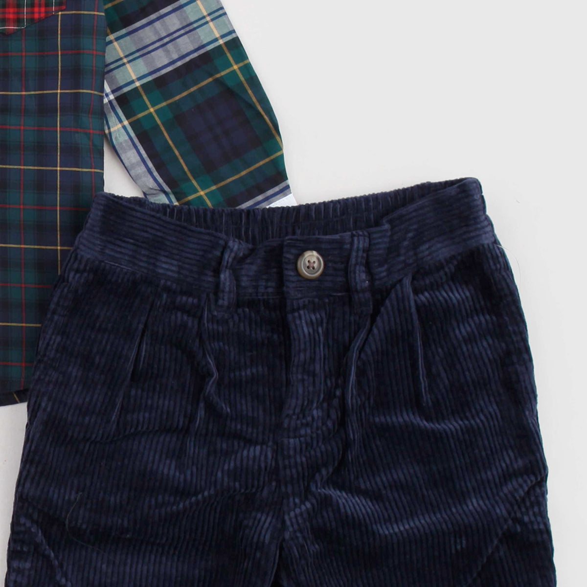 Completo Multicolore Camicia e Pantalone per Neonato RALPH LAUREN