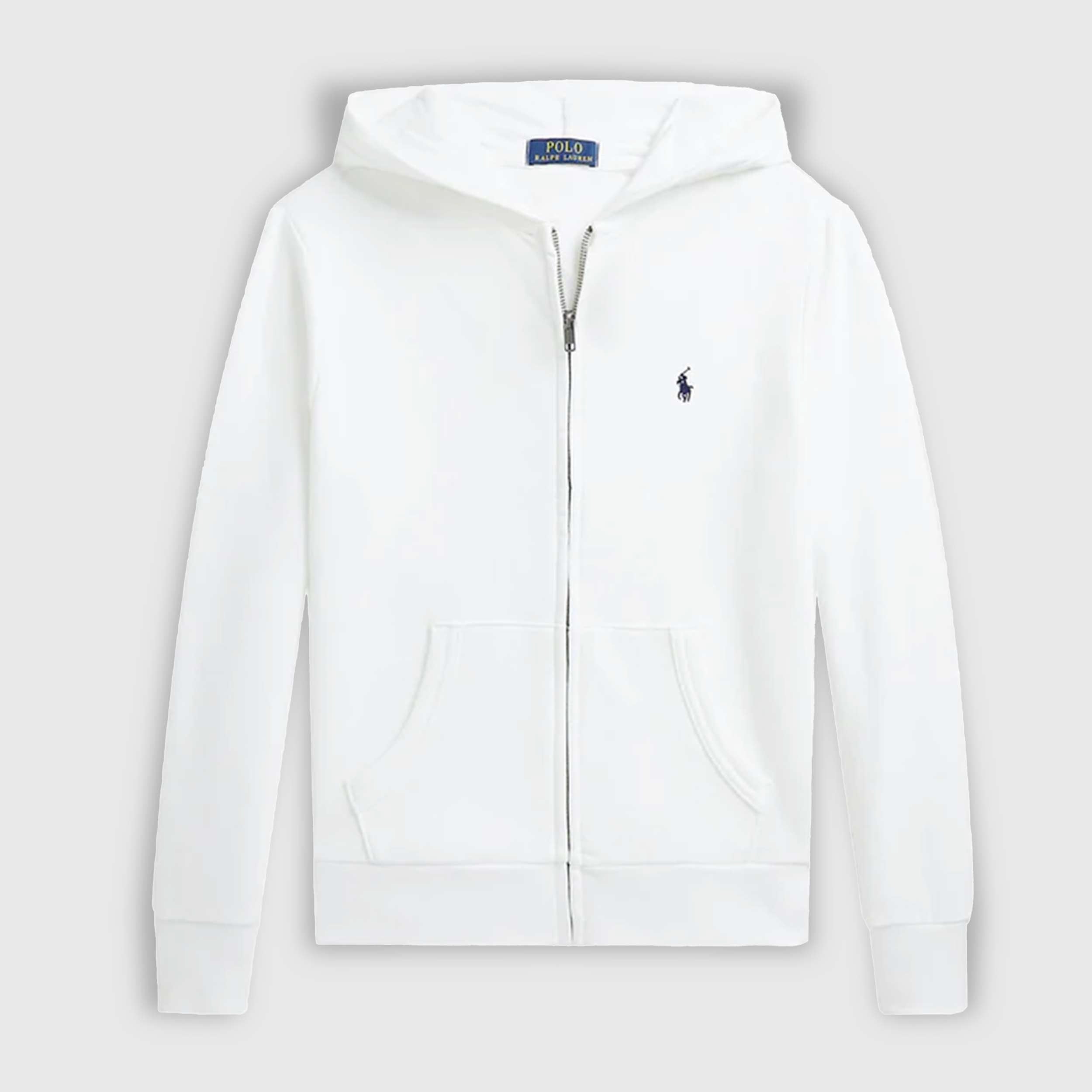 Felpa Bianca con Logo Blu Firmata RALPH LAUREN