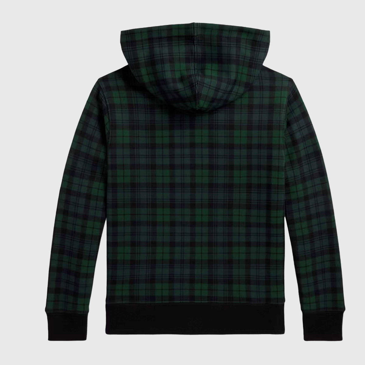 Felpa Verde e Blu in Tartan per Ragazzi by RALPH LAUREN