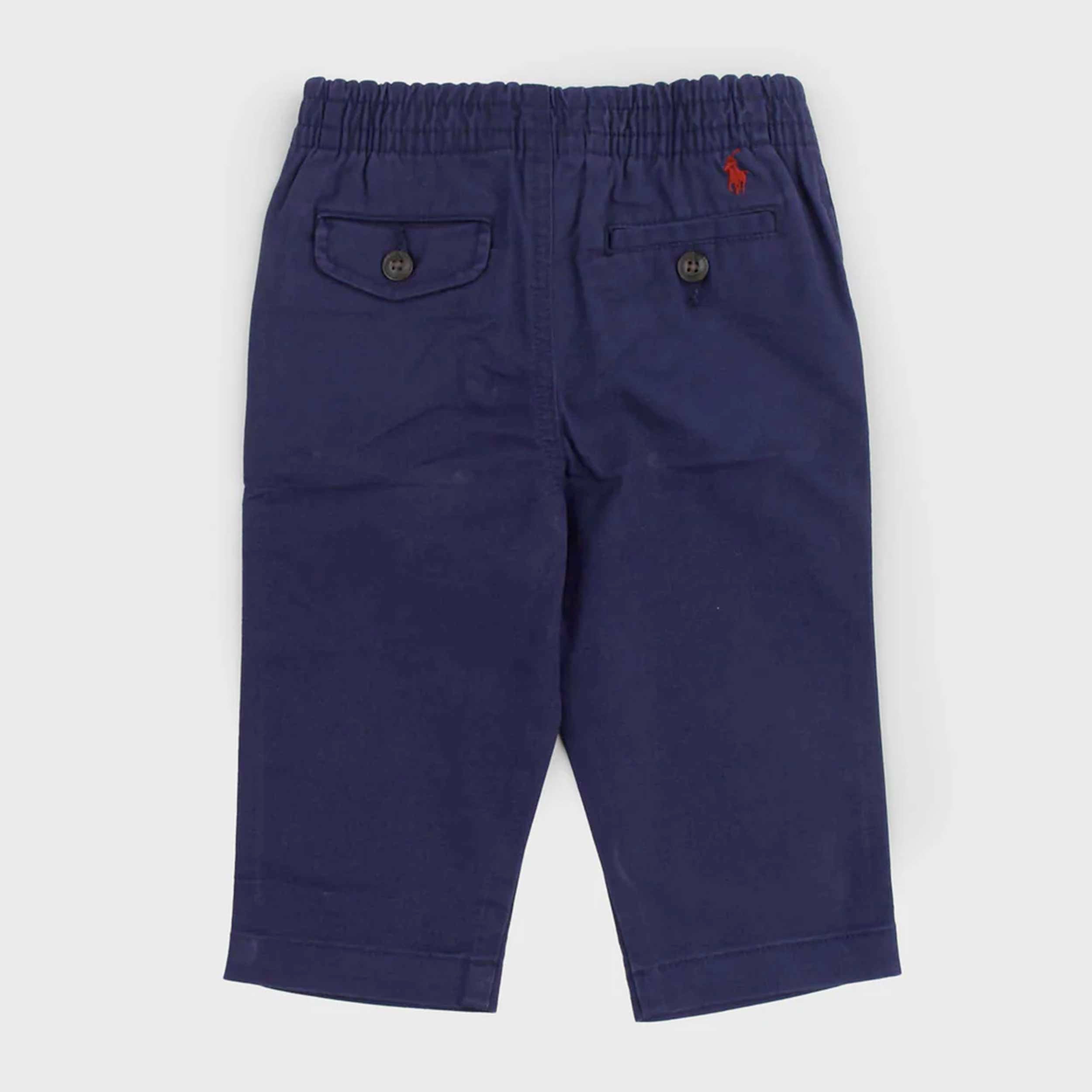 Pantalone Blu con Logo sul Retro Firmato PETIT BATEAU