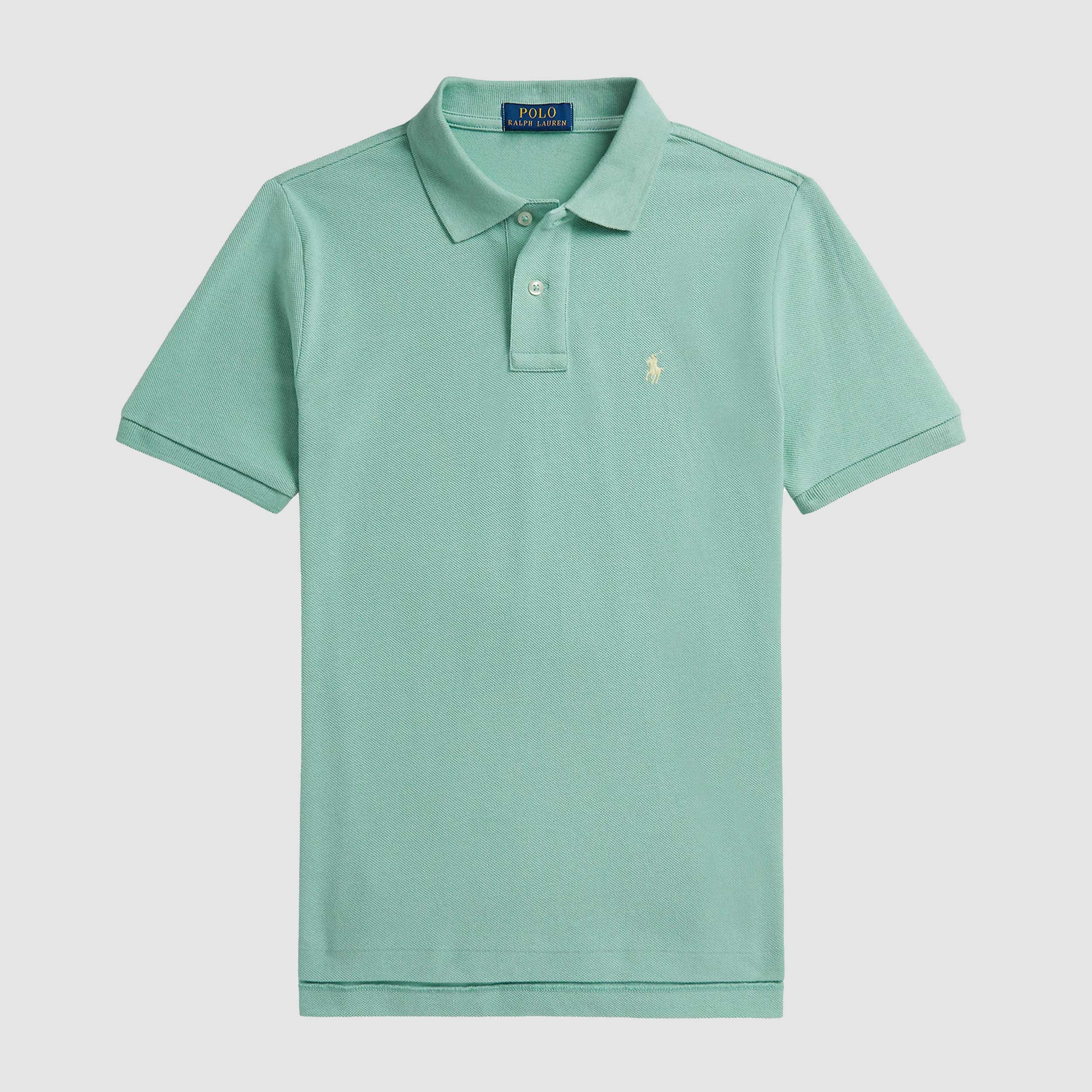 Polo Verde Pastello con Logo Firmata RALPH LAUREN