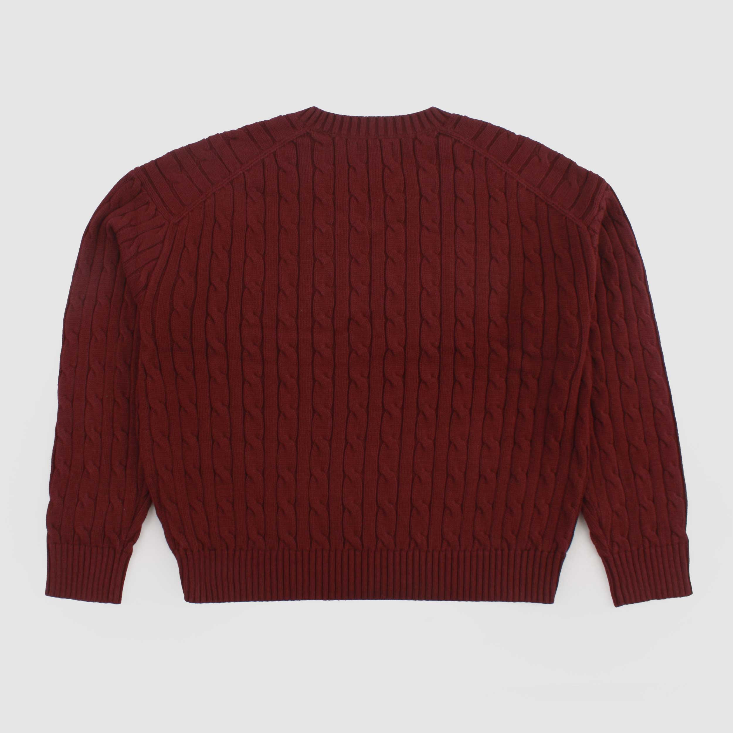 Plum Braided Pullover for Girls Signed RALPH LAUREN