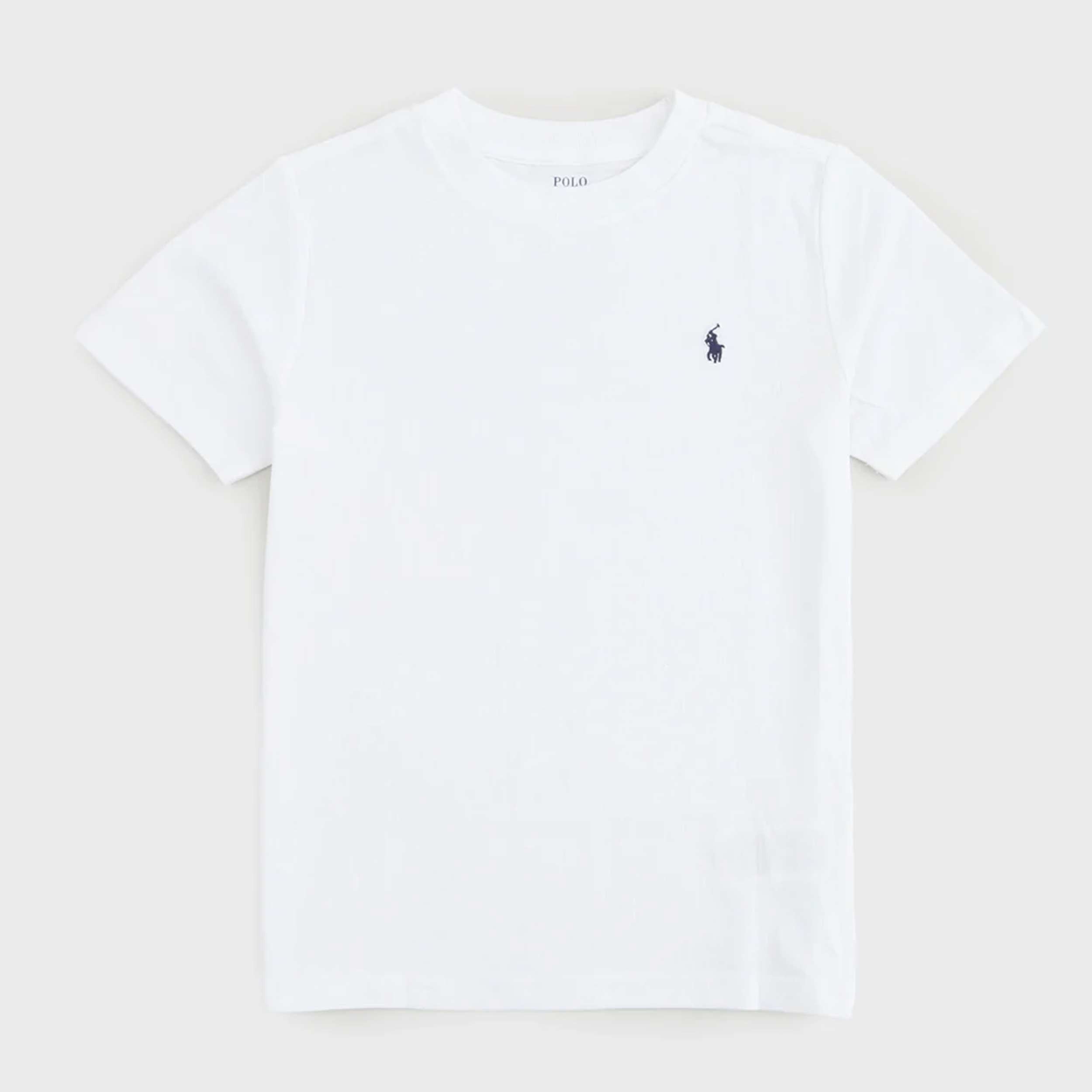 T-shirt Iconica Bianca con Logo Firmata RALPH LAUREN
