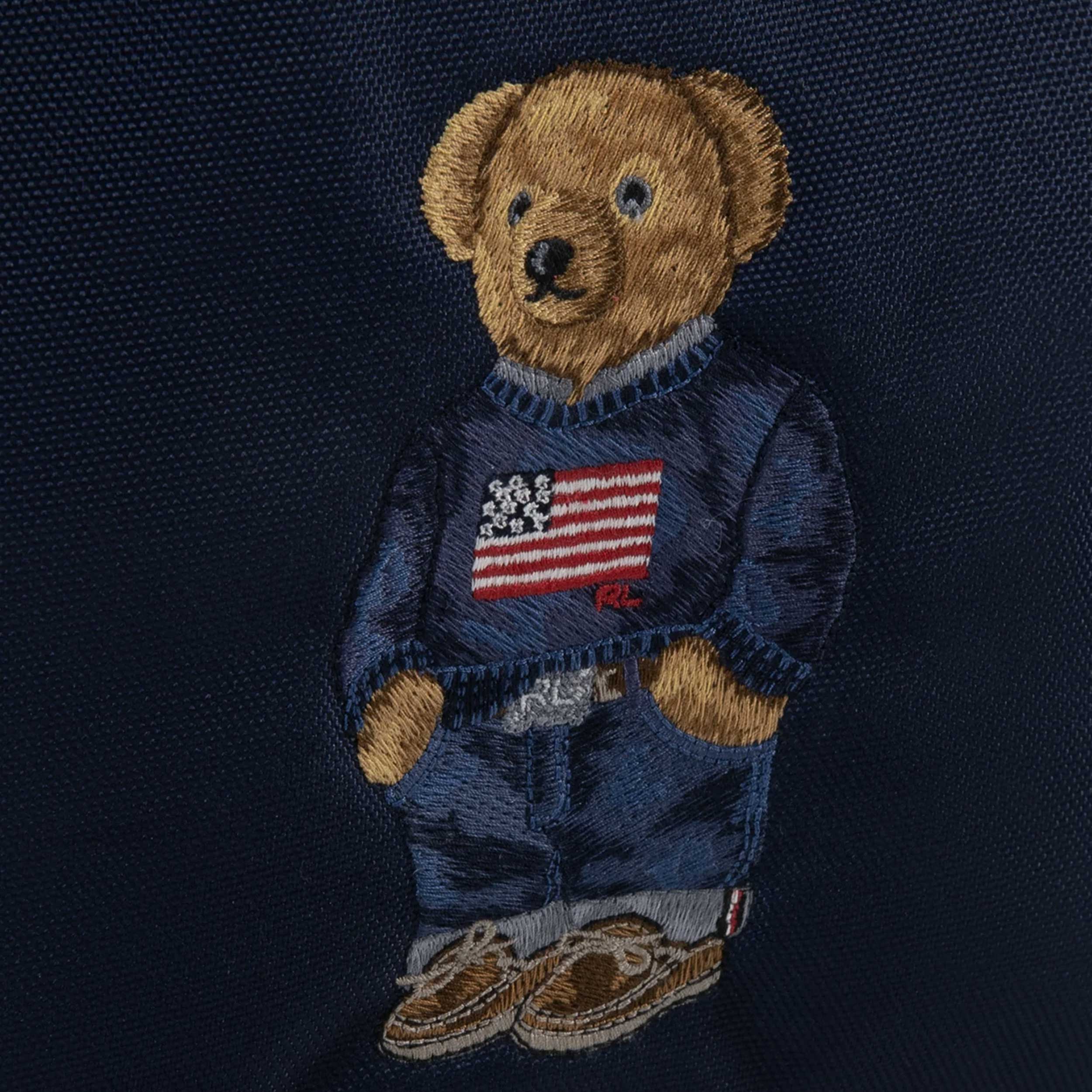 Zaino Blu con Ricamo Logo Firmato RALPH LAUREN