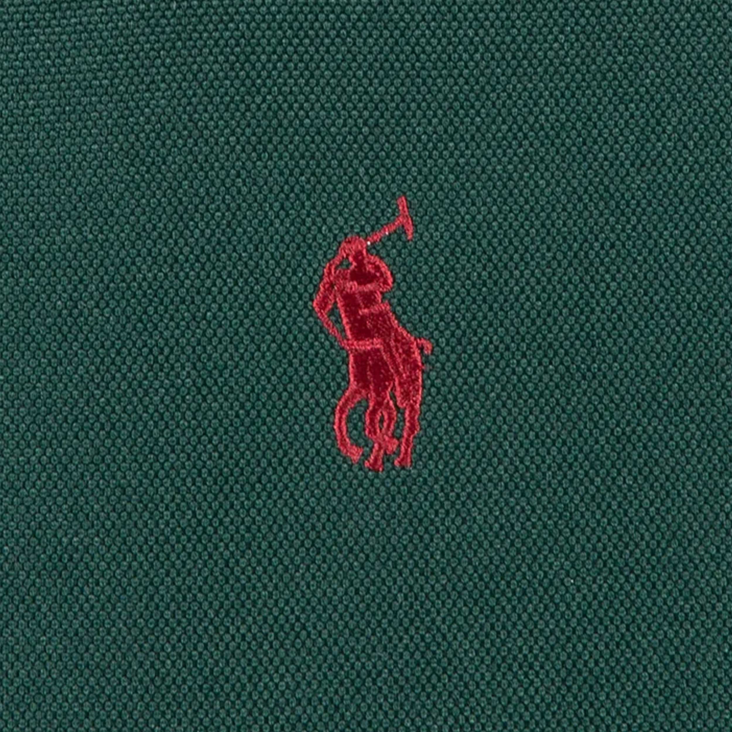 Borsone Verde con Stemma Rosso Ricamato Firmato RALPH LAUREN