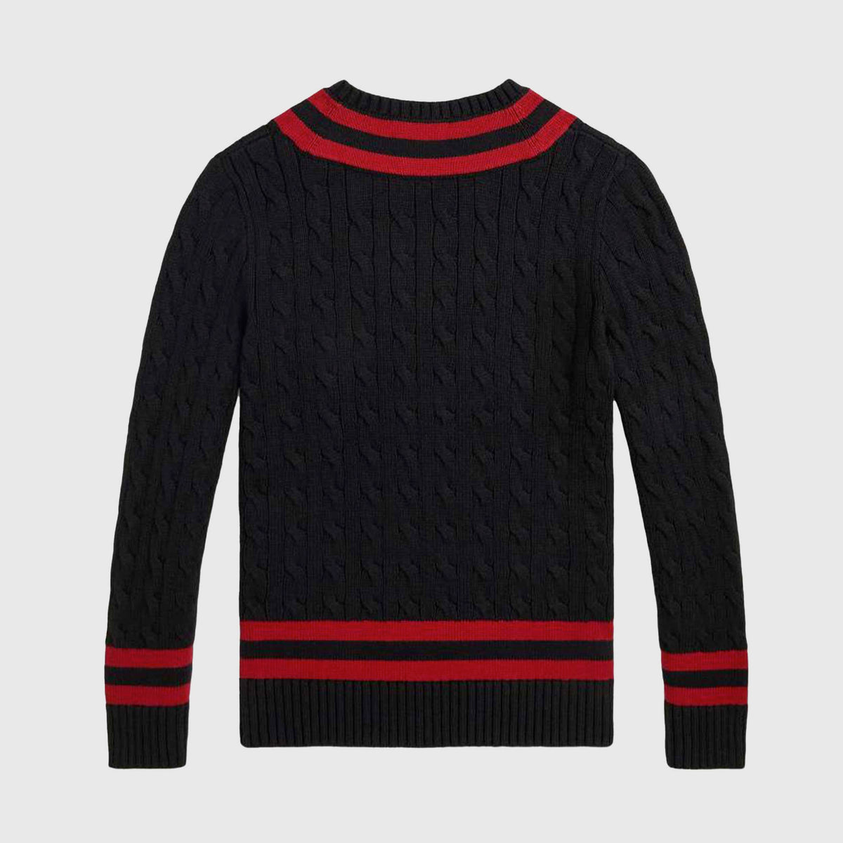 Maglione Nero a V per Ragazzi by RALPH LAUREN