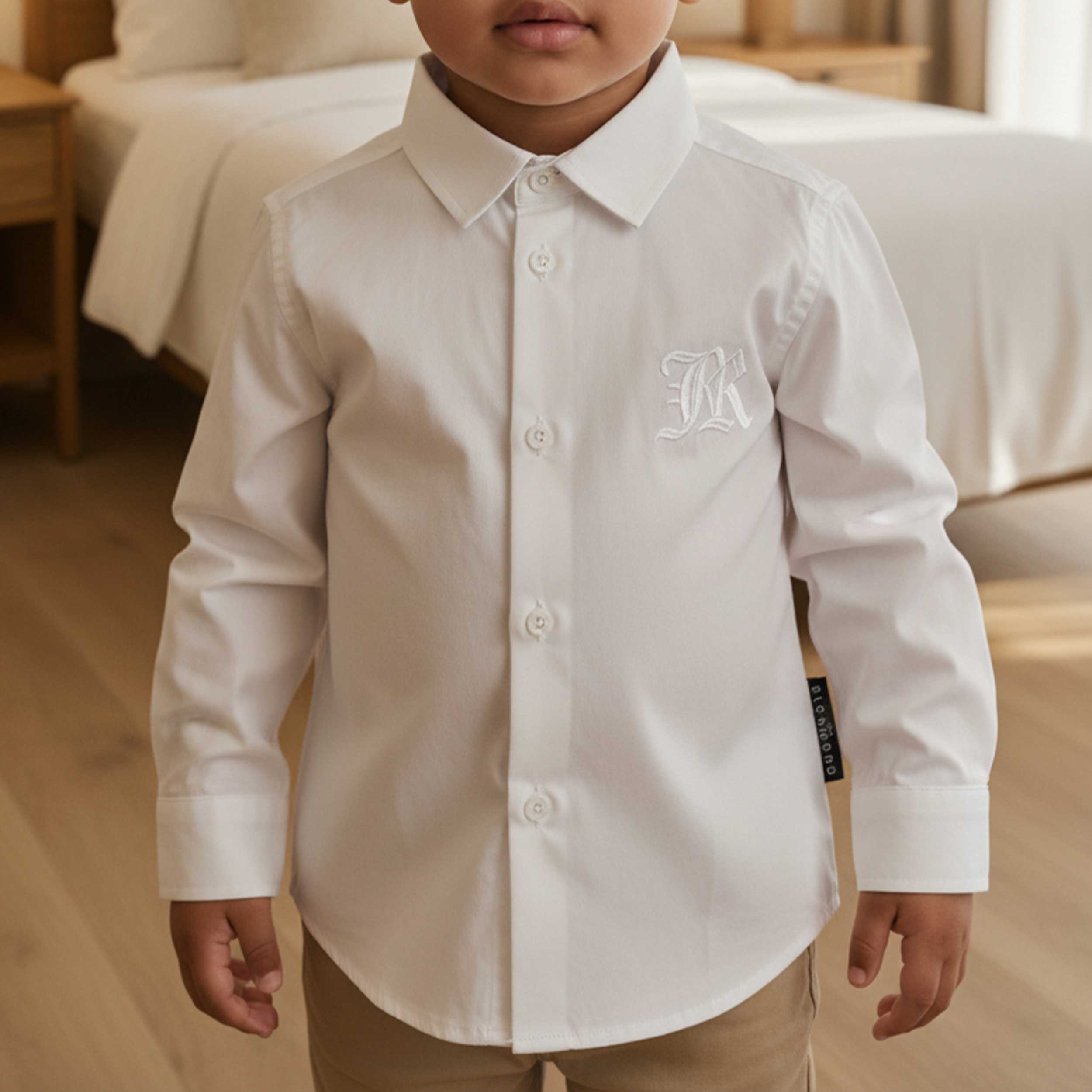 Camicia Bianca con Logo Rilievo By JOHN RICHMOND