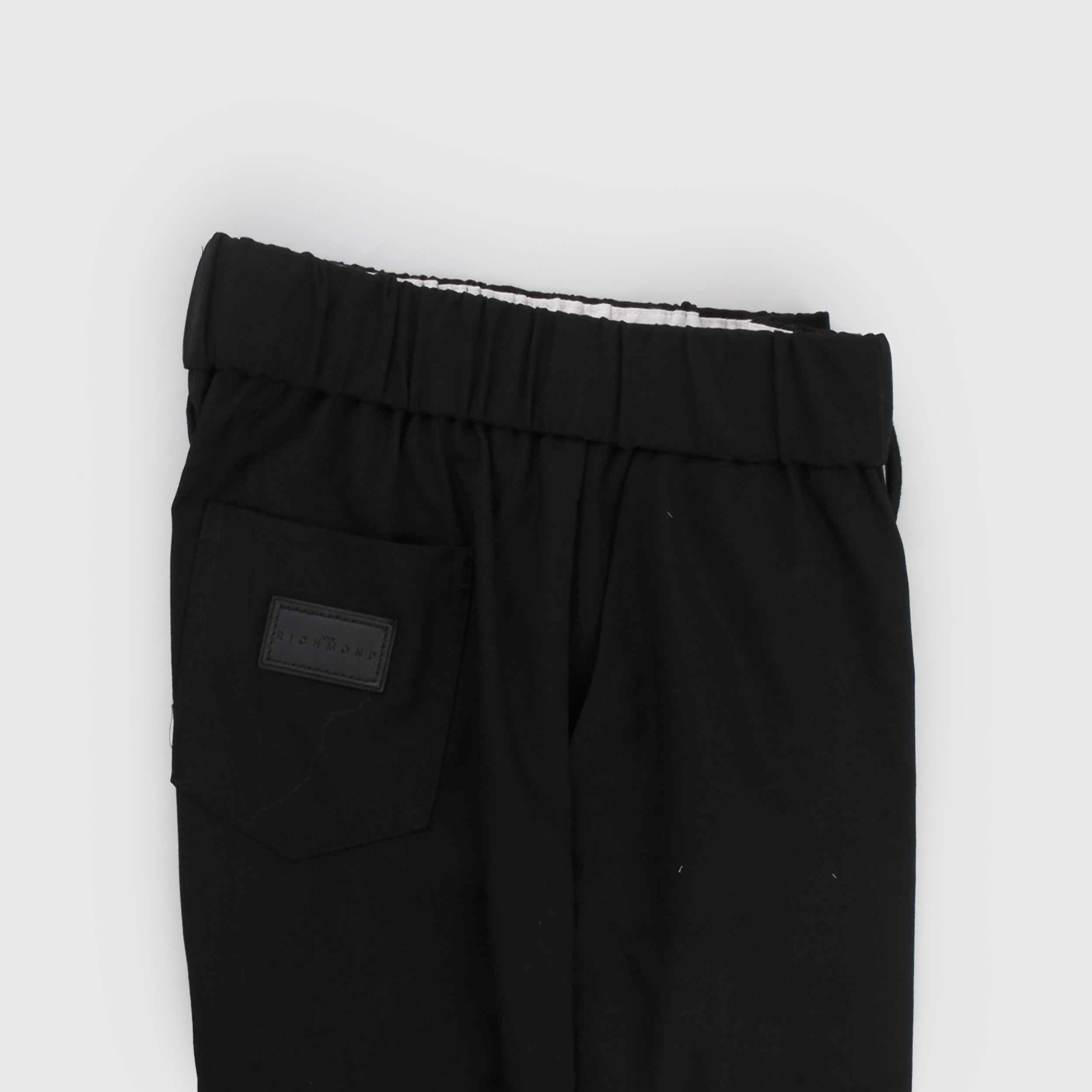 Pantalone Nero con Tasca a Toppe Firmato JOHN RICHMOND