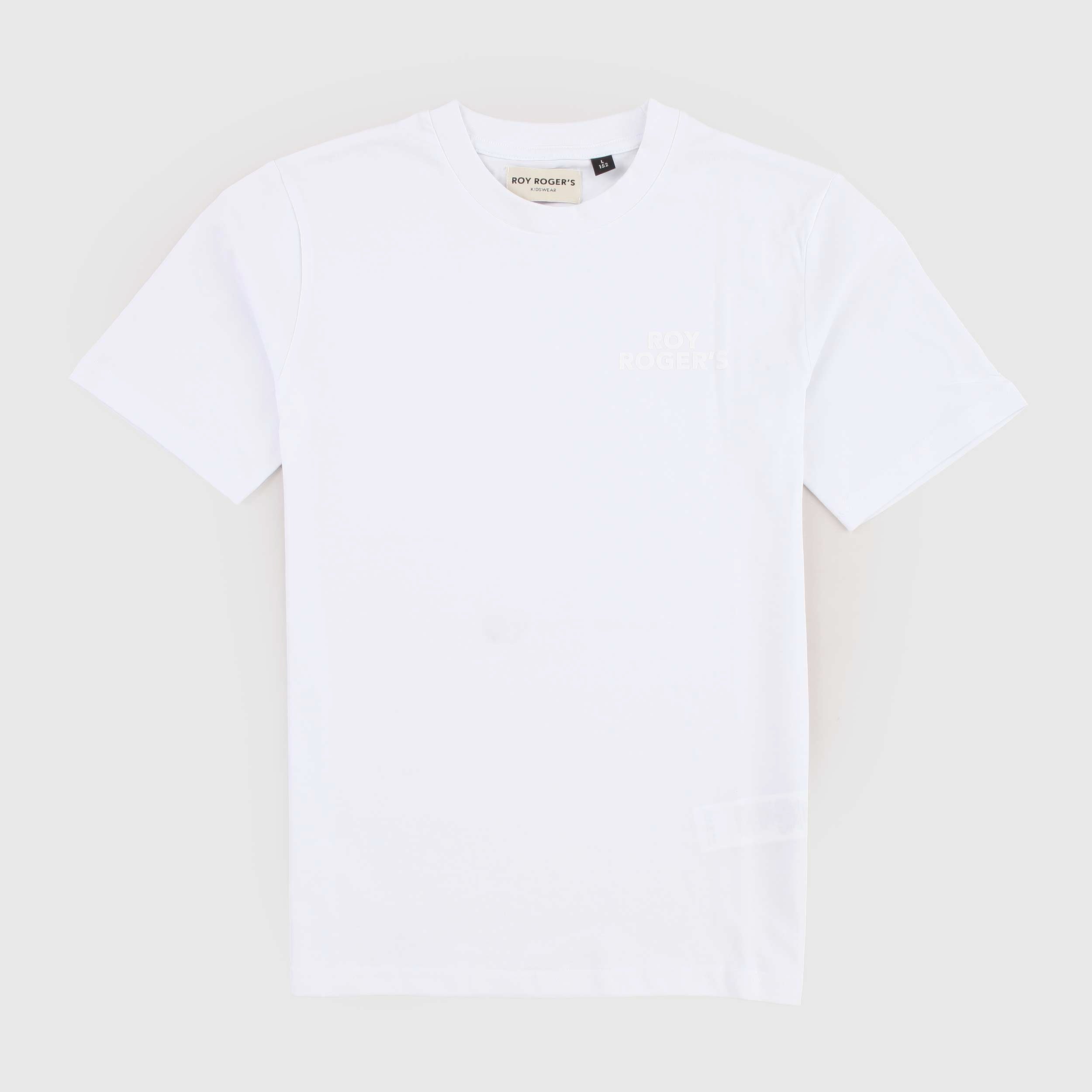 T-shirt Bianca a Mezza Manica per Ragazzo by ROY ROGERS