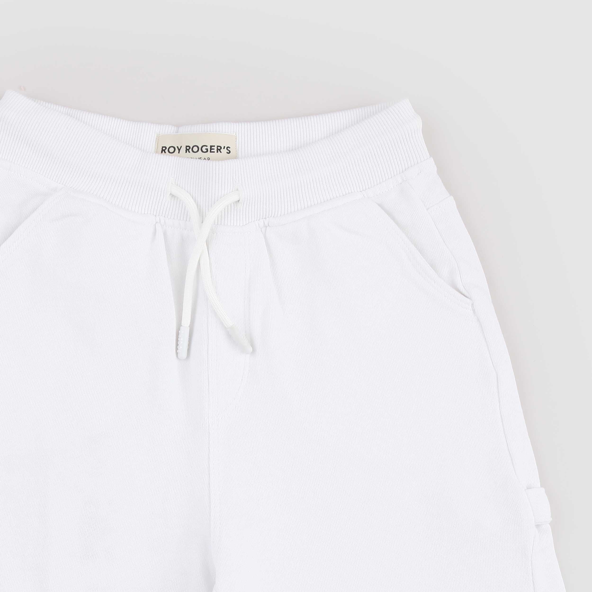 Bermuda Bianco con Targhetta Nera Firmato ROY ROGERS
