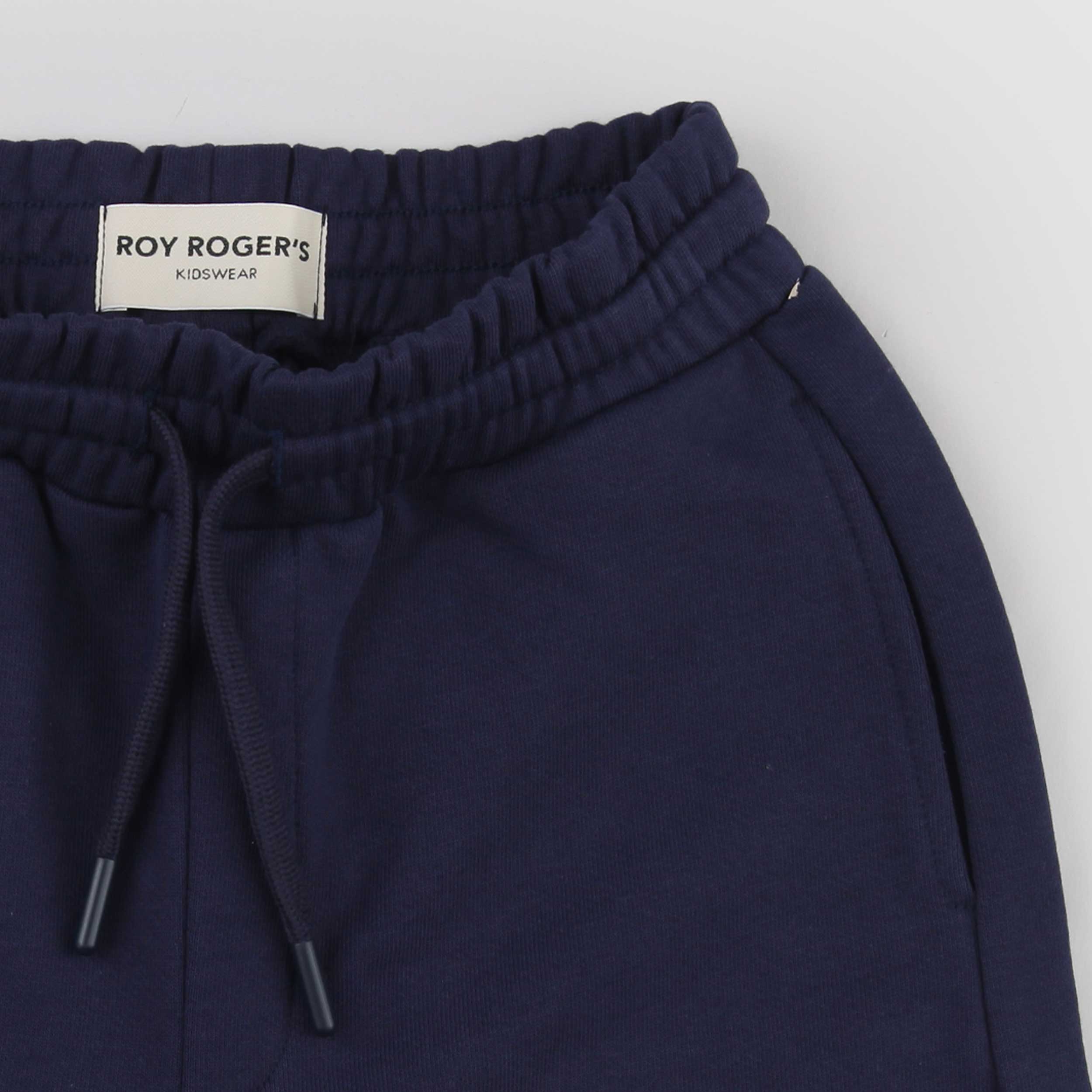 Bermuda Blu con Targhetta Iconica Nera Firmata ROY ROGERS