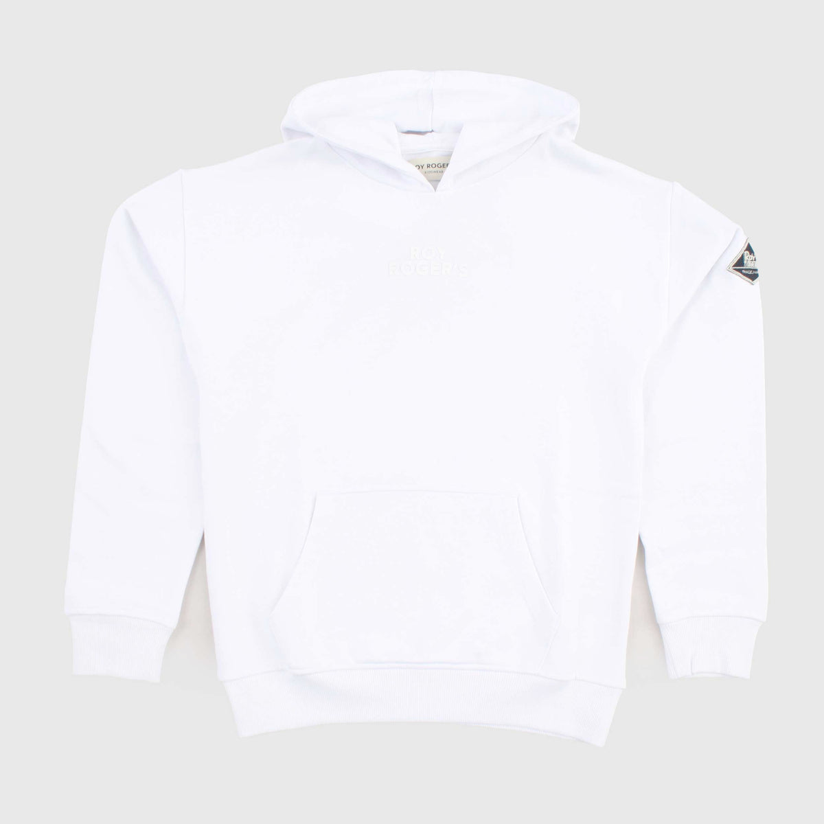 White Sweatshirt and Relief Writing for Boy by ROY ROGERS