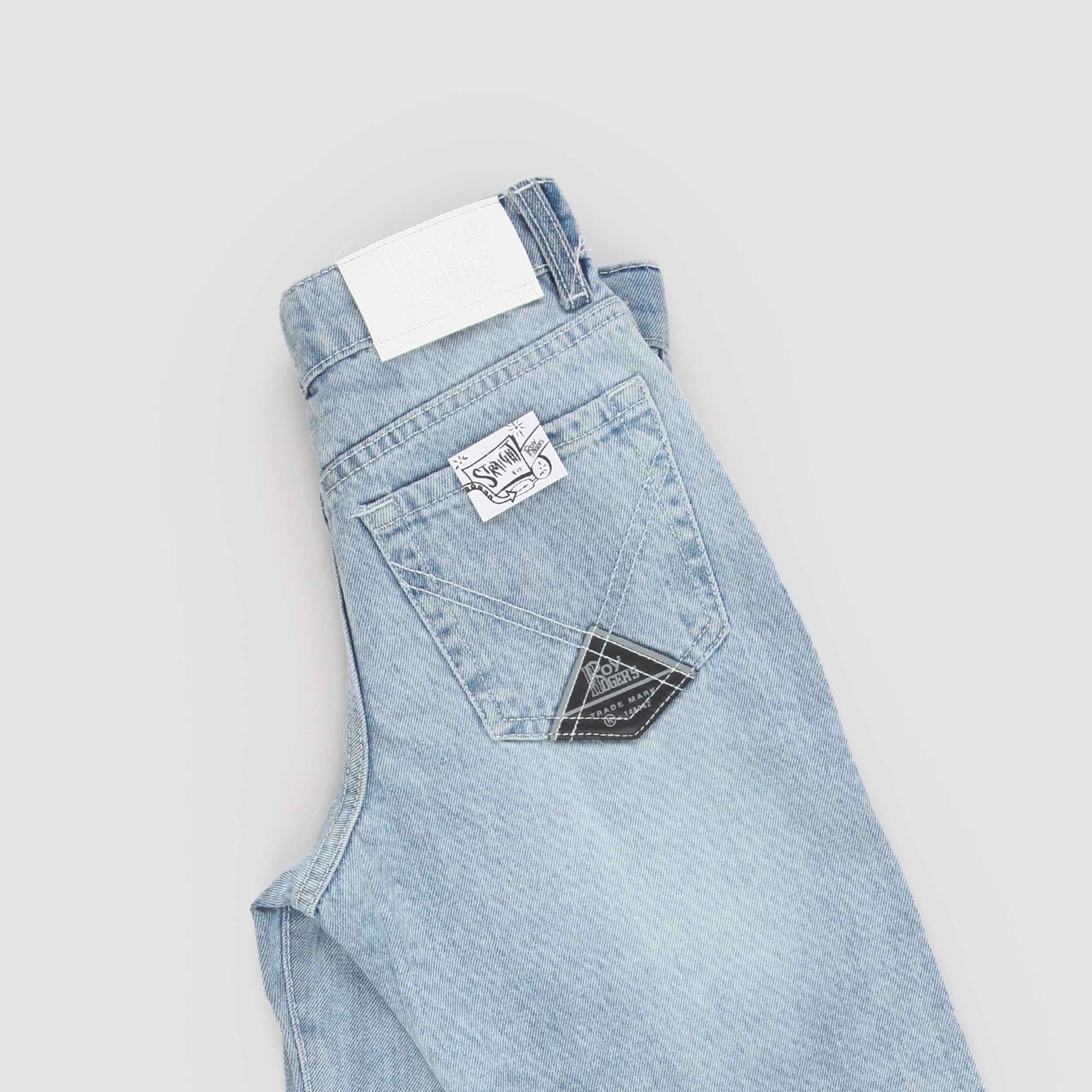 Jeans Chiaro con Piccola Targhetta Firmato ROY ROGERS