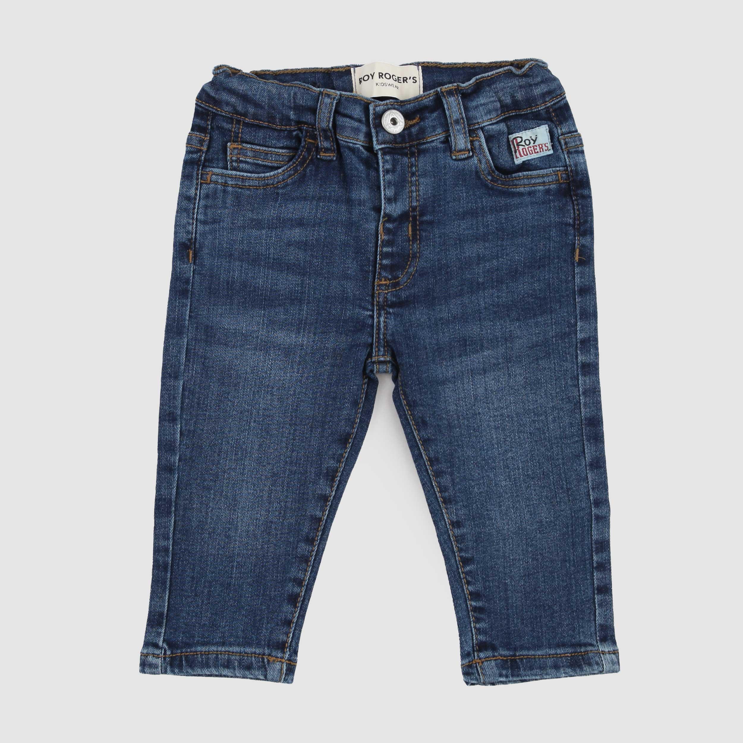 Blue Five Pocket Jeans for Newborn Signed ROY ROGERS