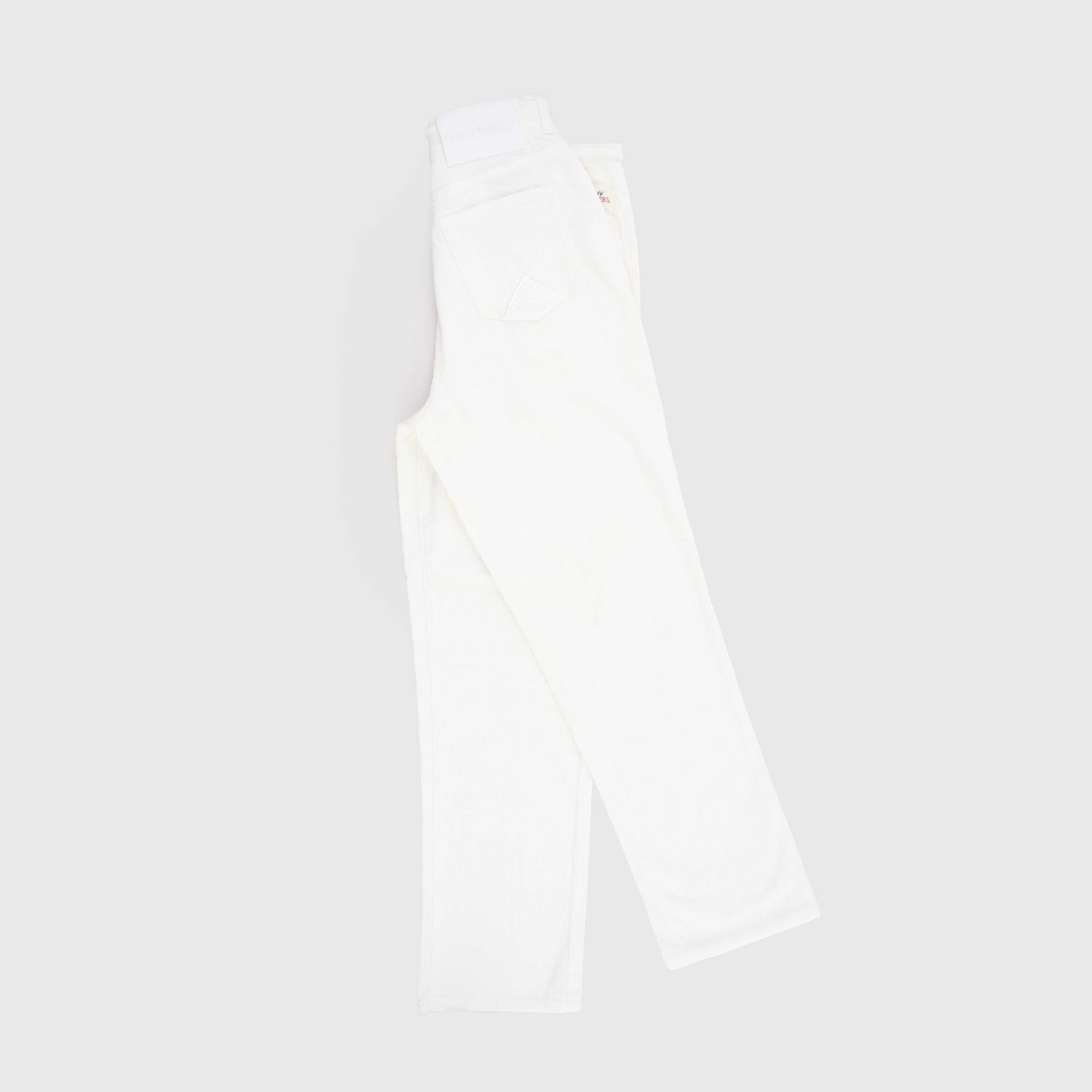 White Velvet Trousers for Boy by ROY ROGERS