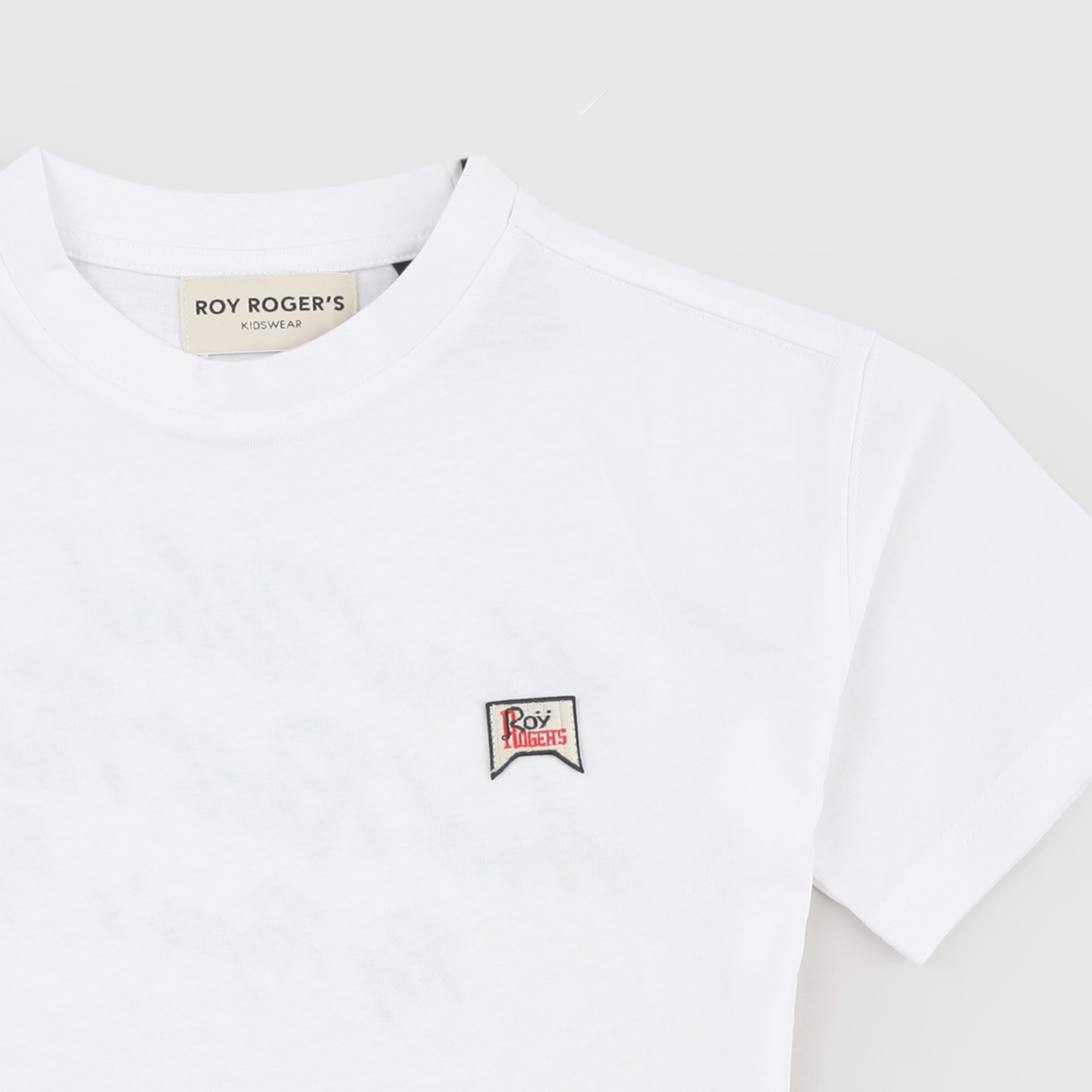 White T-shirt with small ROY ROGERS signature tag