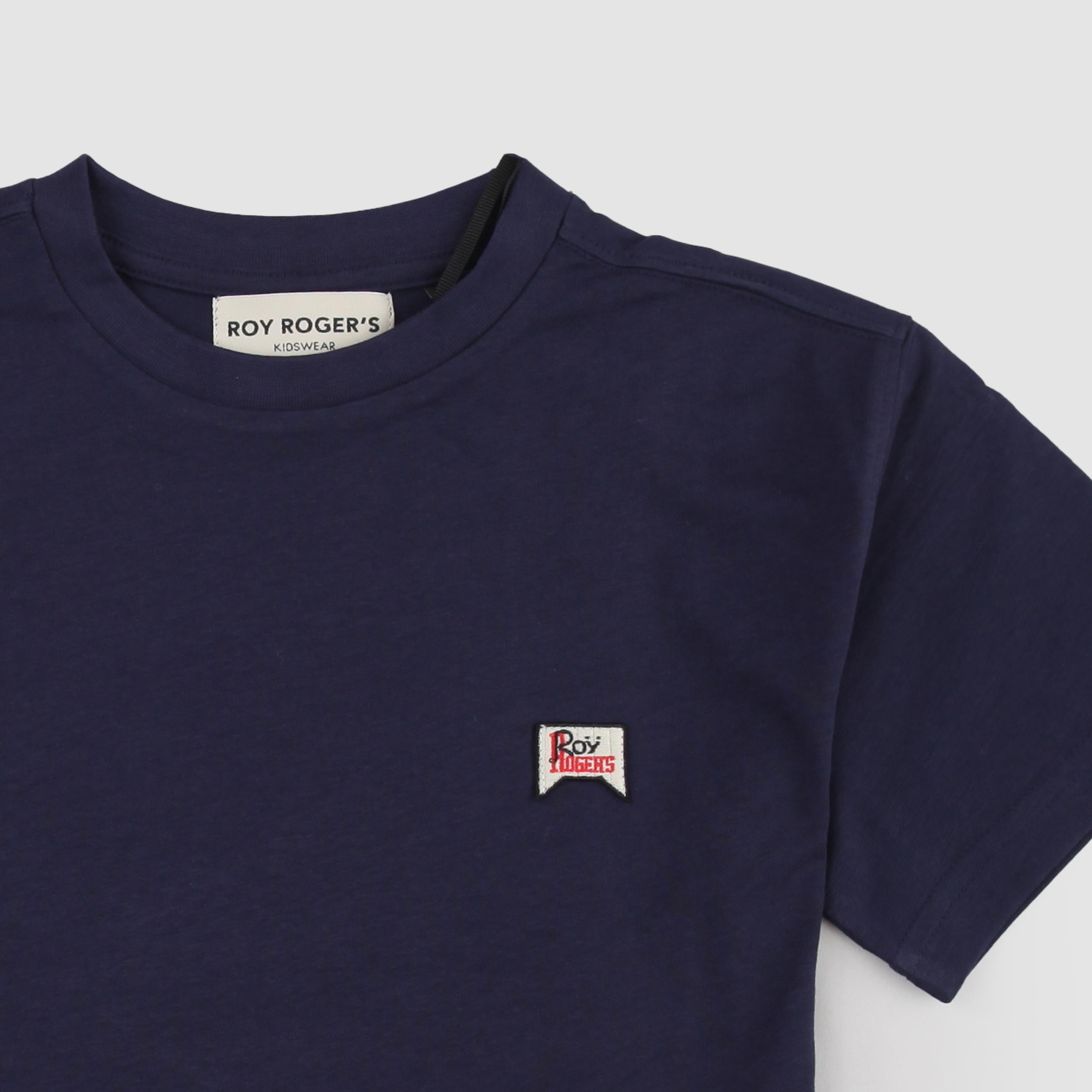 Blue T-shirt with small ROY ROGERS signature tag