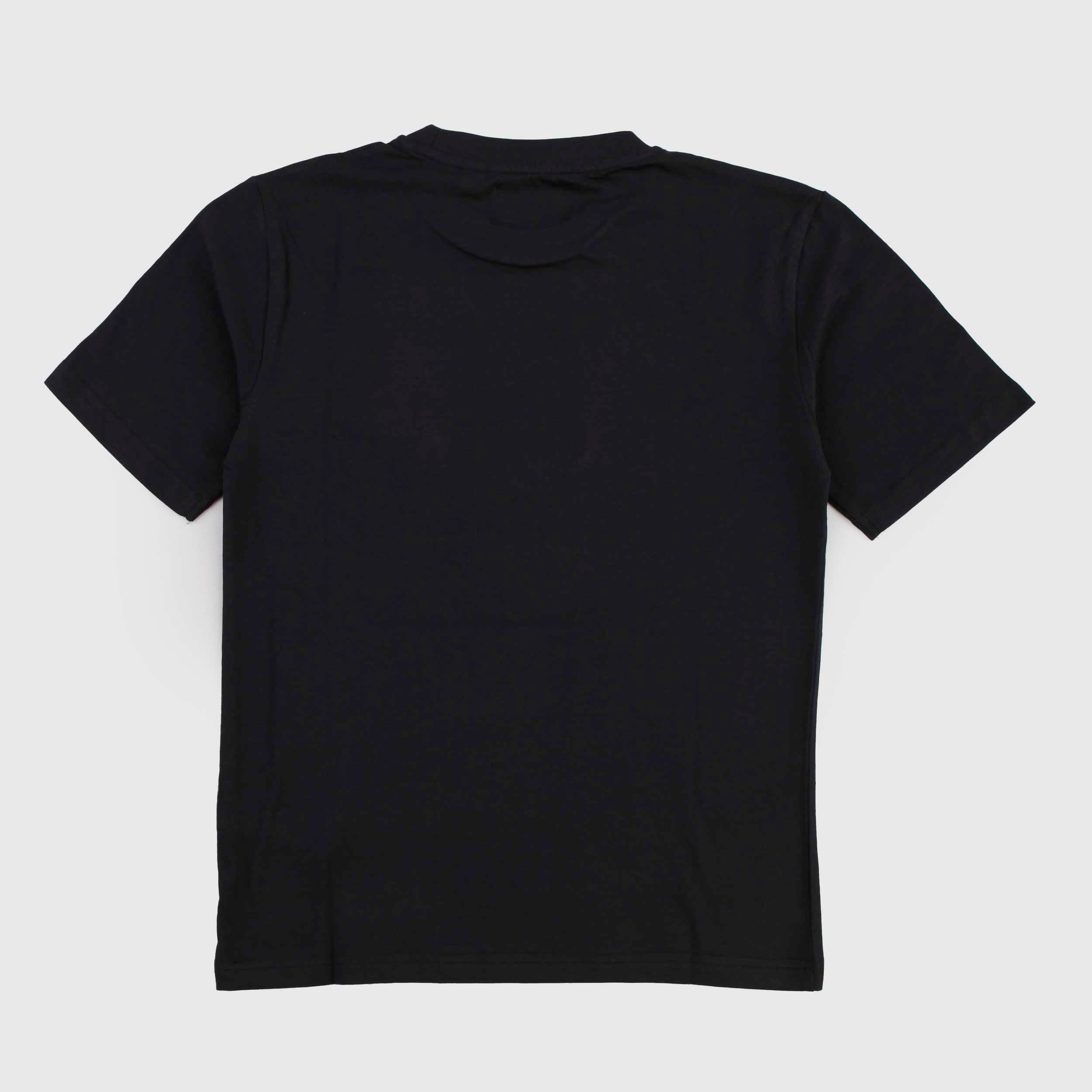 T-shirt Nera a Mezza Manica per Ragazzo Firmata ROY ROGERS