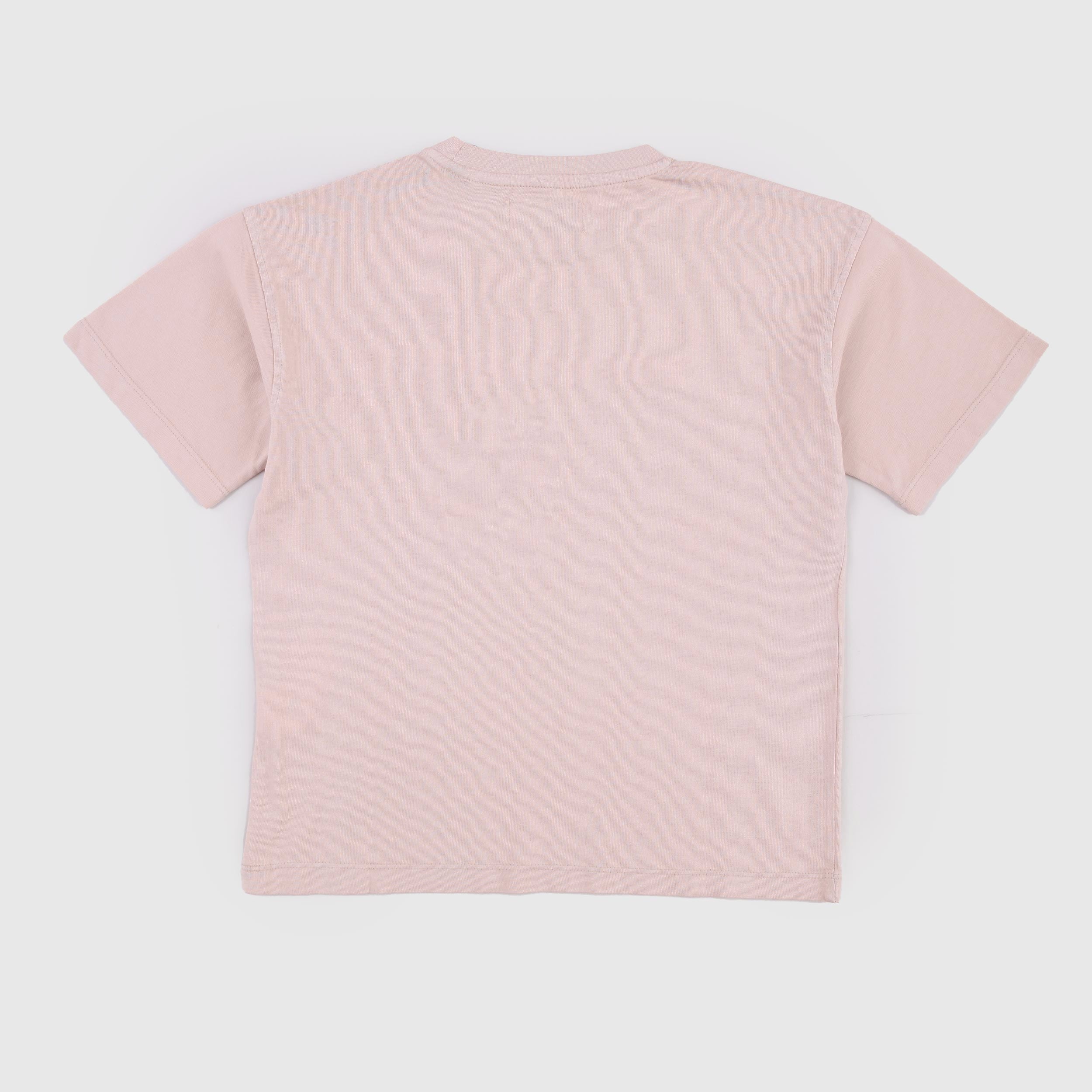 Powder Pink T-Shirt with Front Print by ROY ROGERS